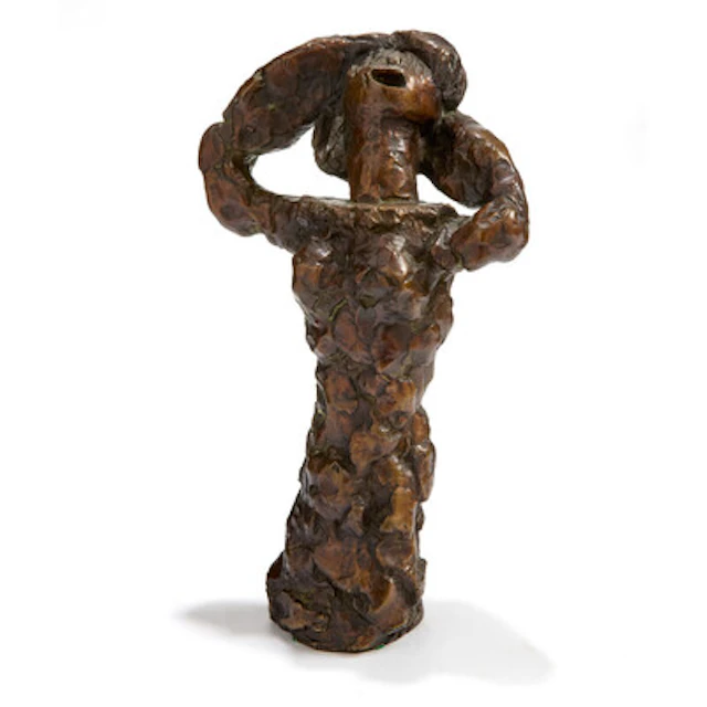 "Den totale krig" 1941 Bronse, høyde 37,5 cm Signert nede til venstre: R. N.