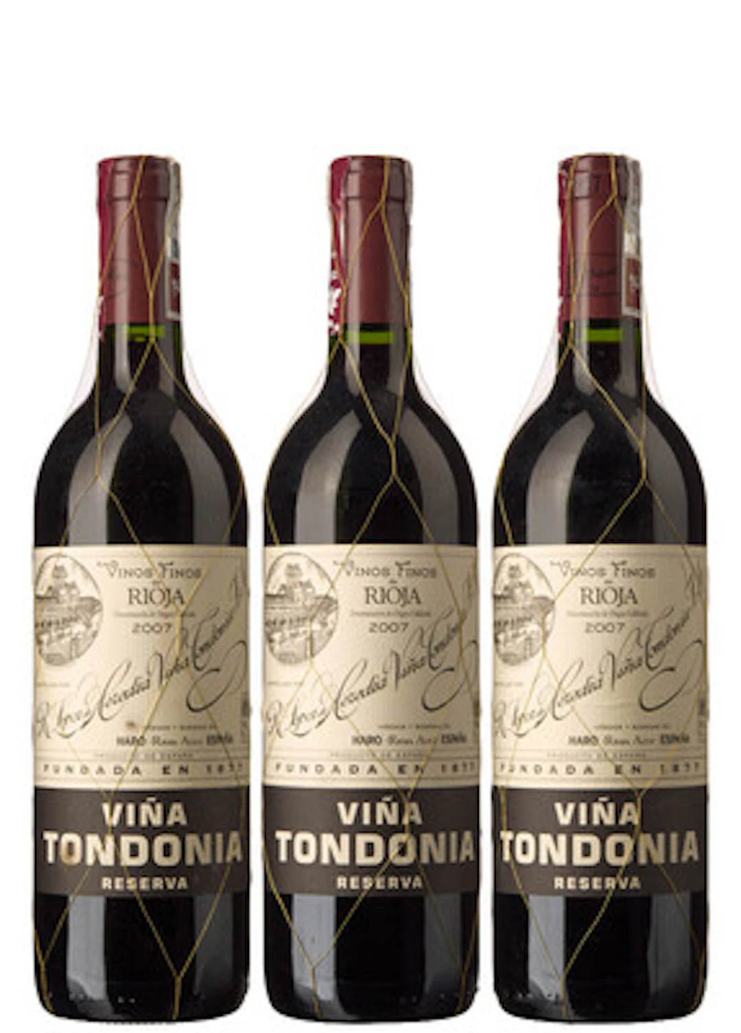 3 x Rioja Reserva Vina Tondonia 2007, Lopez de Heredia