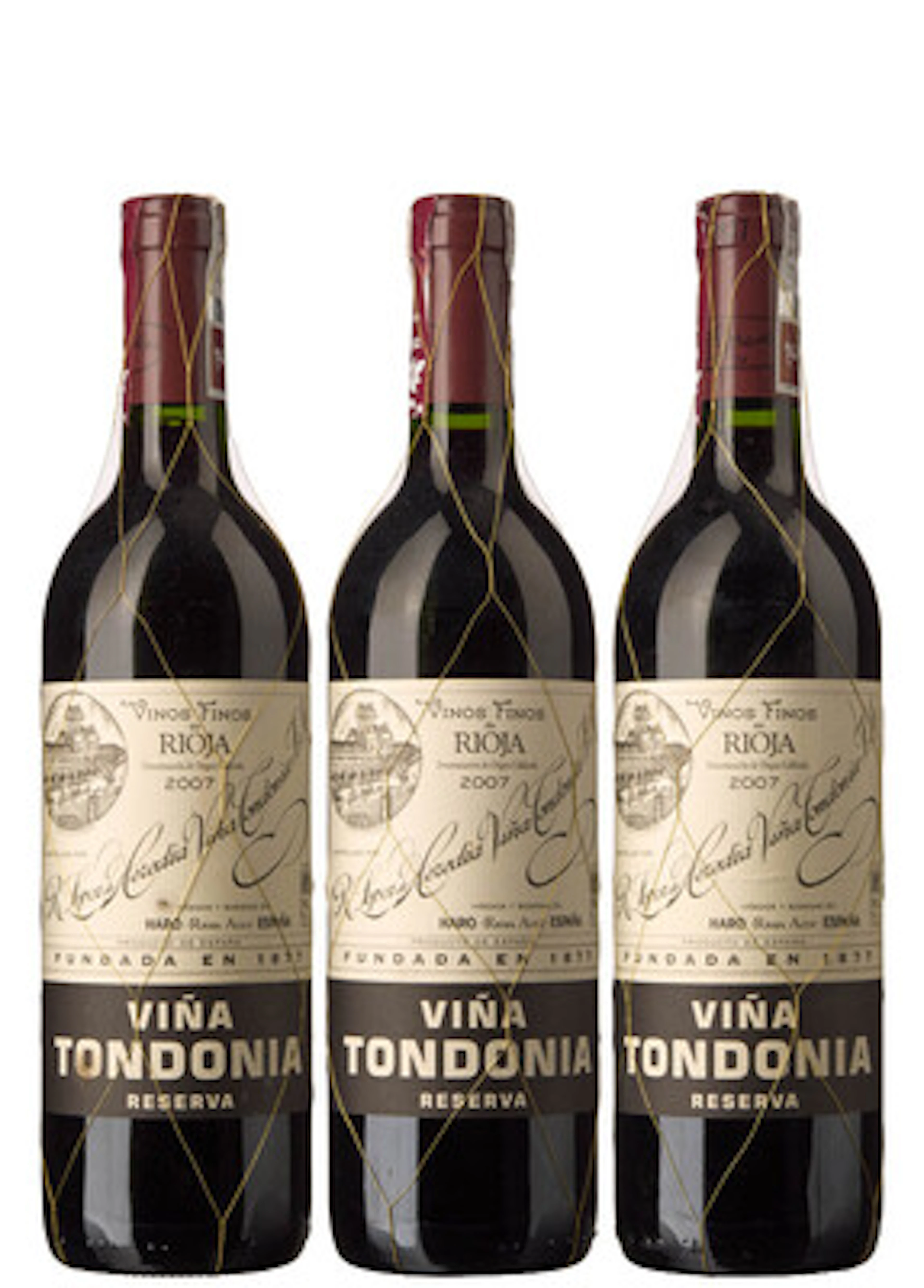 3 x Rioja Reserva Vina Tondonia 2007, Lopez de Heredia