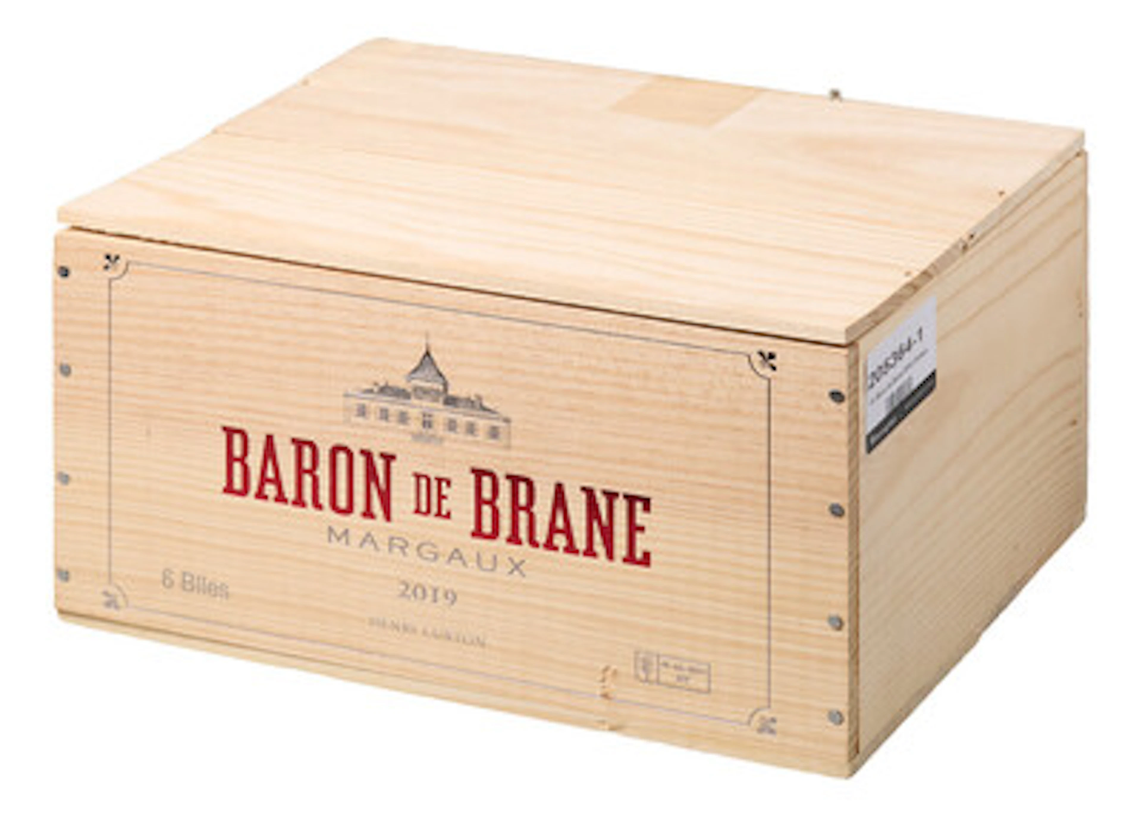 6 x Baron de Brane 2019, Chateau Brane Cantenac (OWC)