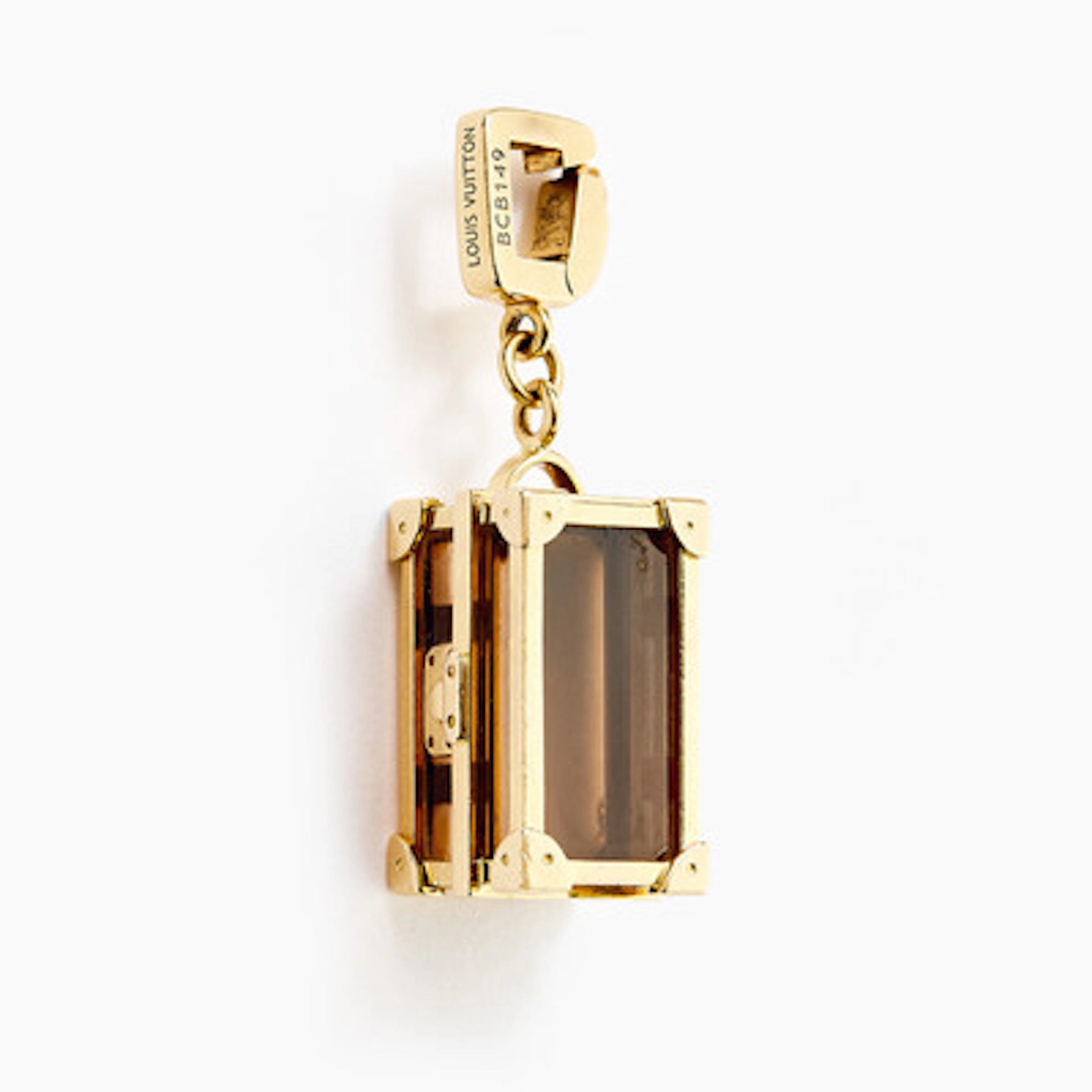 Charms trunk i gull og røkkvarts Louis Vuitton