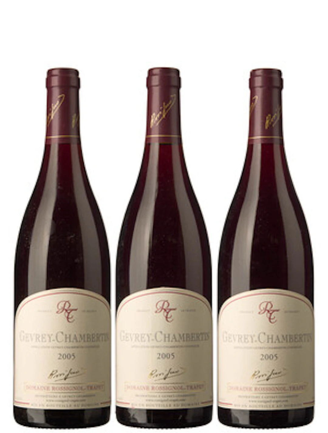 3 x Gevrey-Chambertin 2005, Rossignol-Trapet