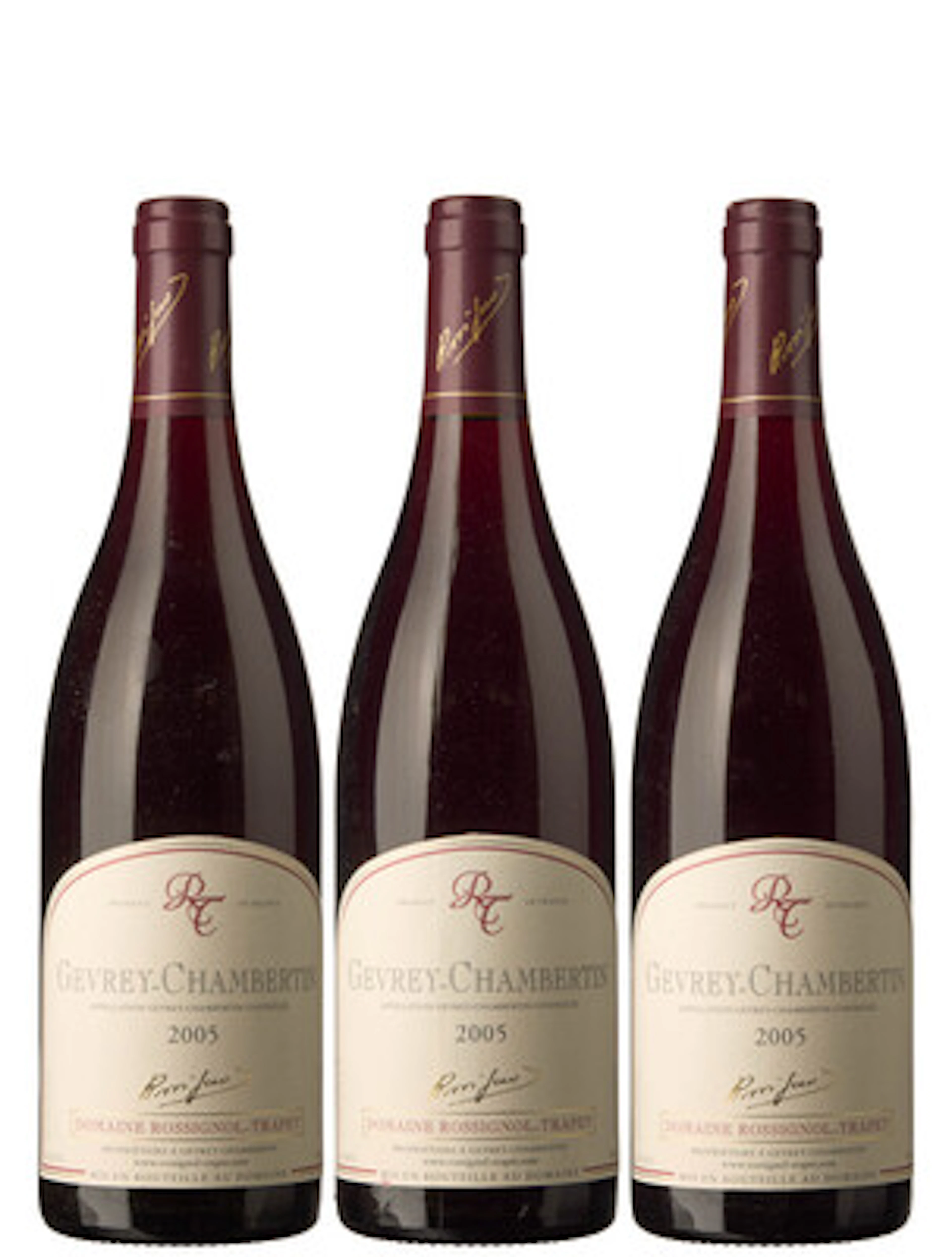 3 x Gevrey-Chambertin 2005, Rossignol-Trapet