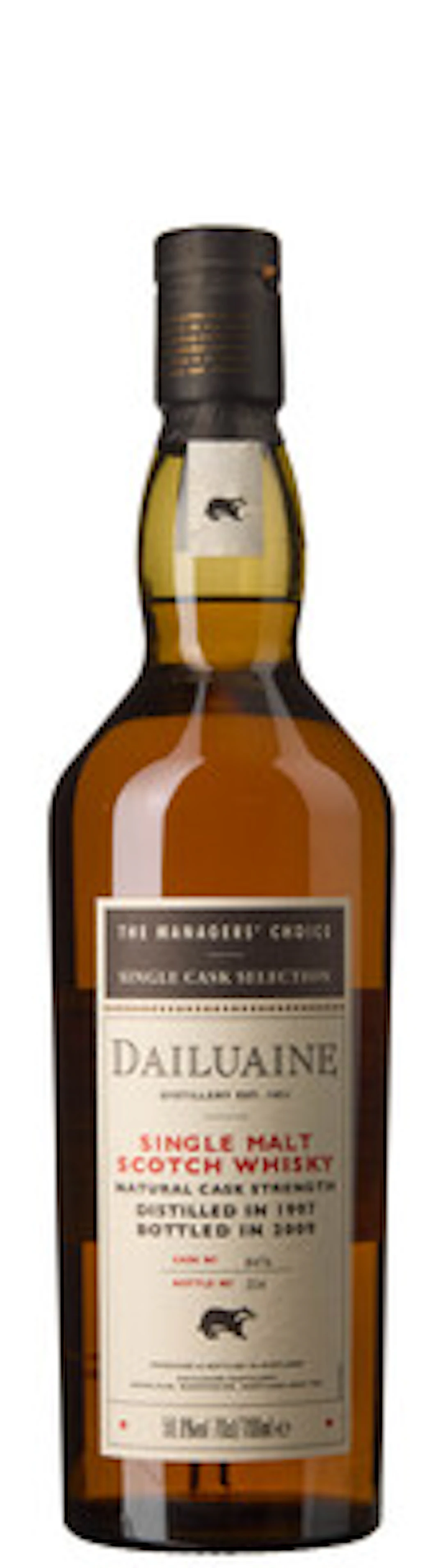 1 x Dailuaine Single Malt Scotch Whisky The Managers' Choice 1997 Bottled 2009