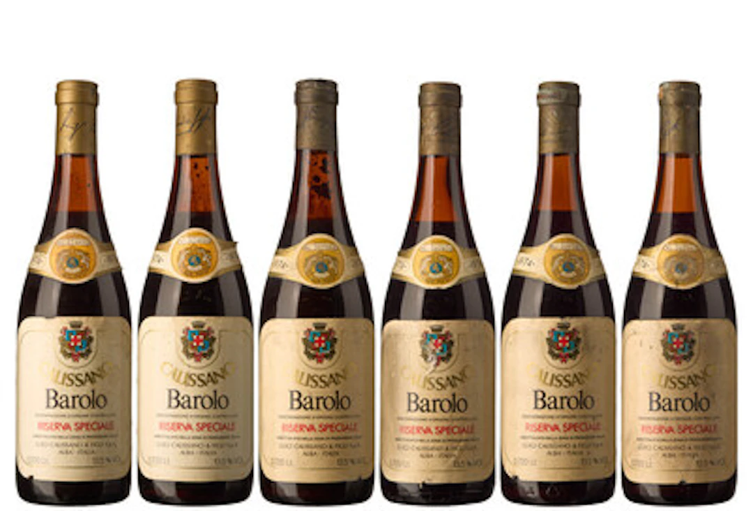 6 x Barolo Riserva Speciale 1974, Calissano