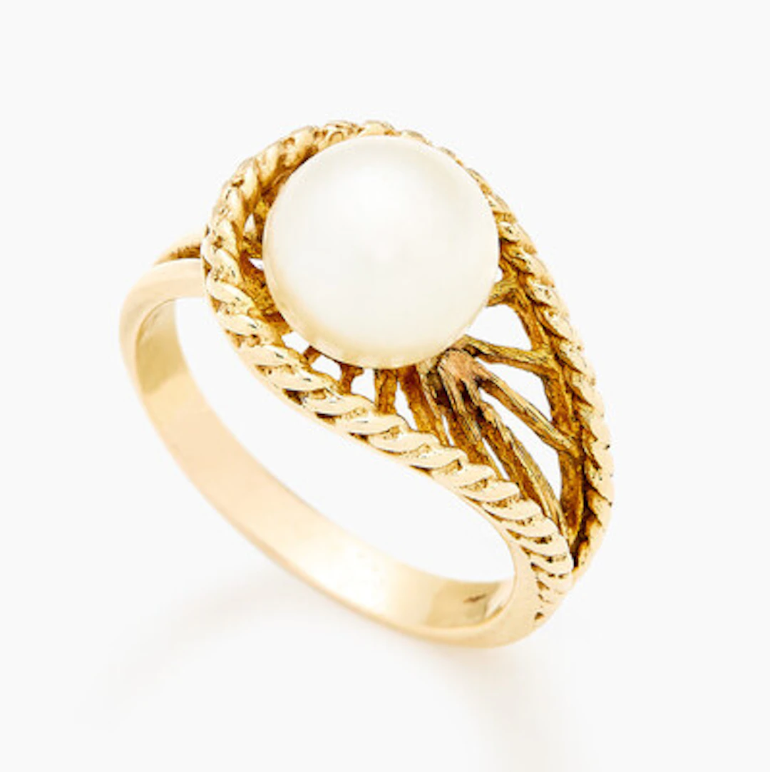 Ring med en kulturperle