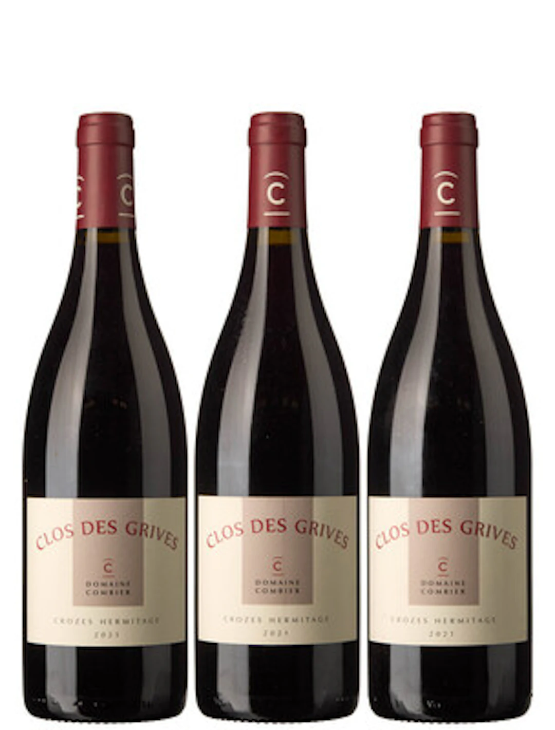3 x Crozes Hermitage Clos des Grives 2021, Combier