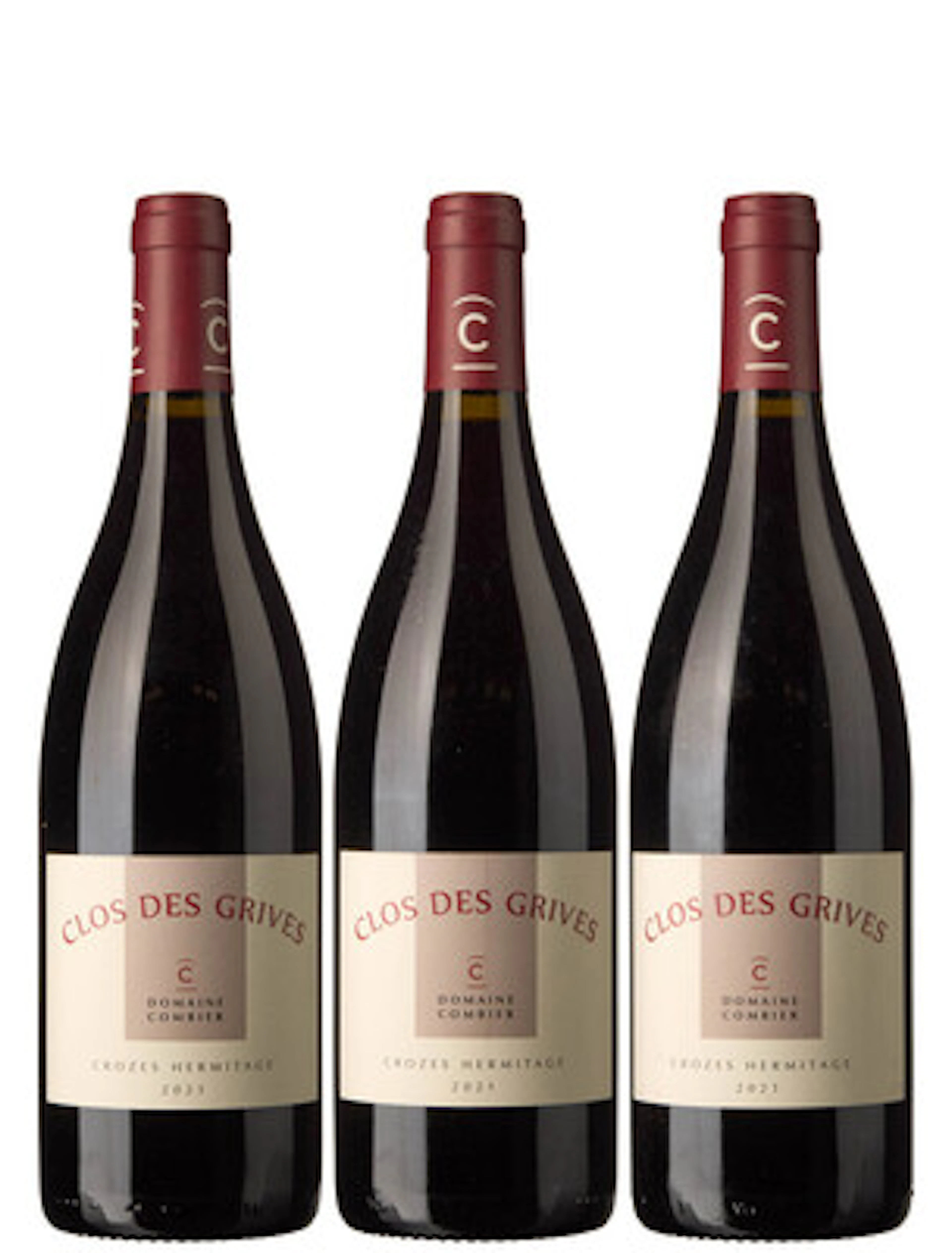 3 x Crozes Hermitage Clos des Grives 2021, Combier