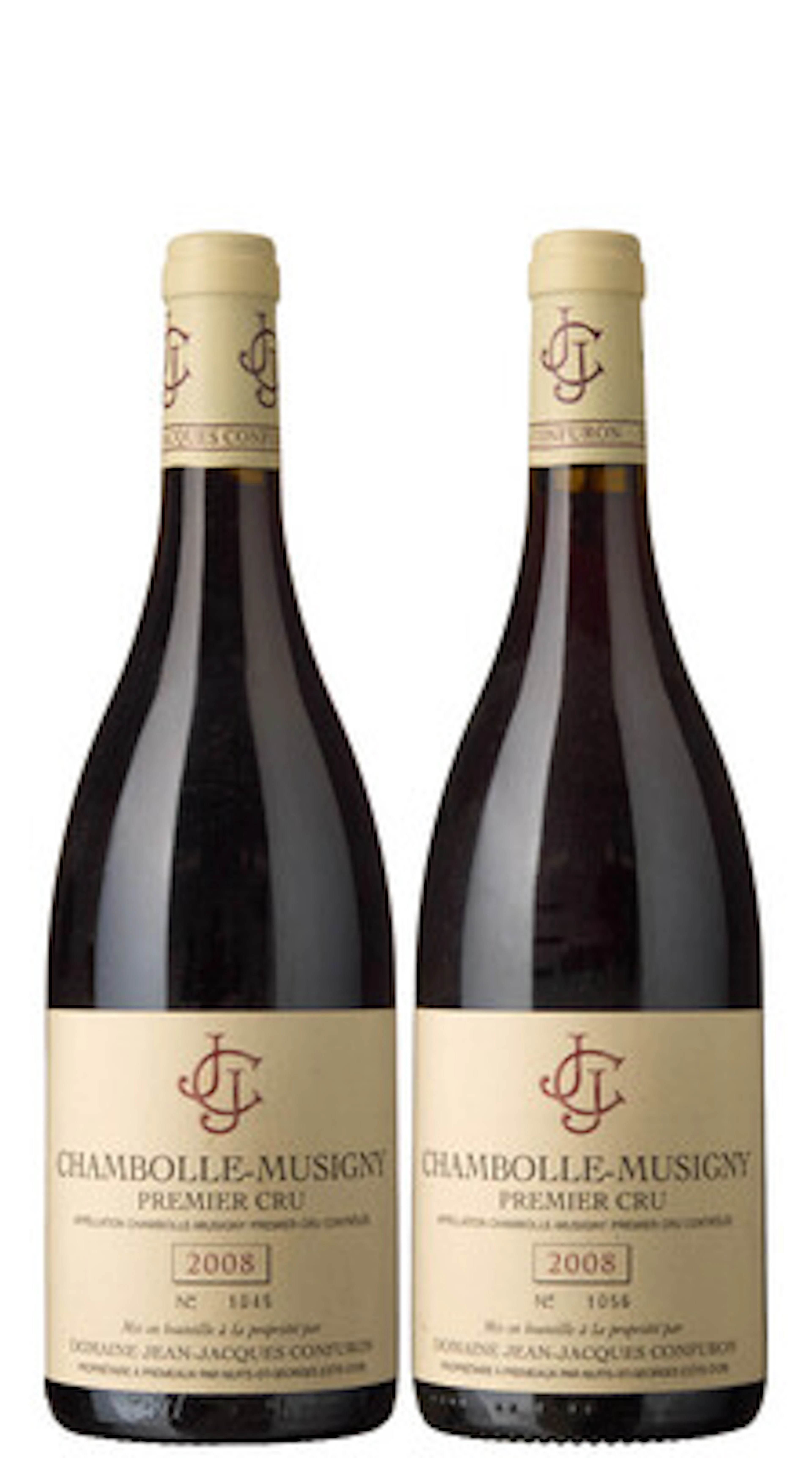 2 x Chambolle-Musigny 1er Cru 2008, Jean-Jacques Confuron