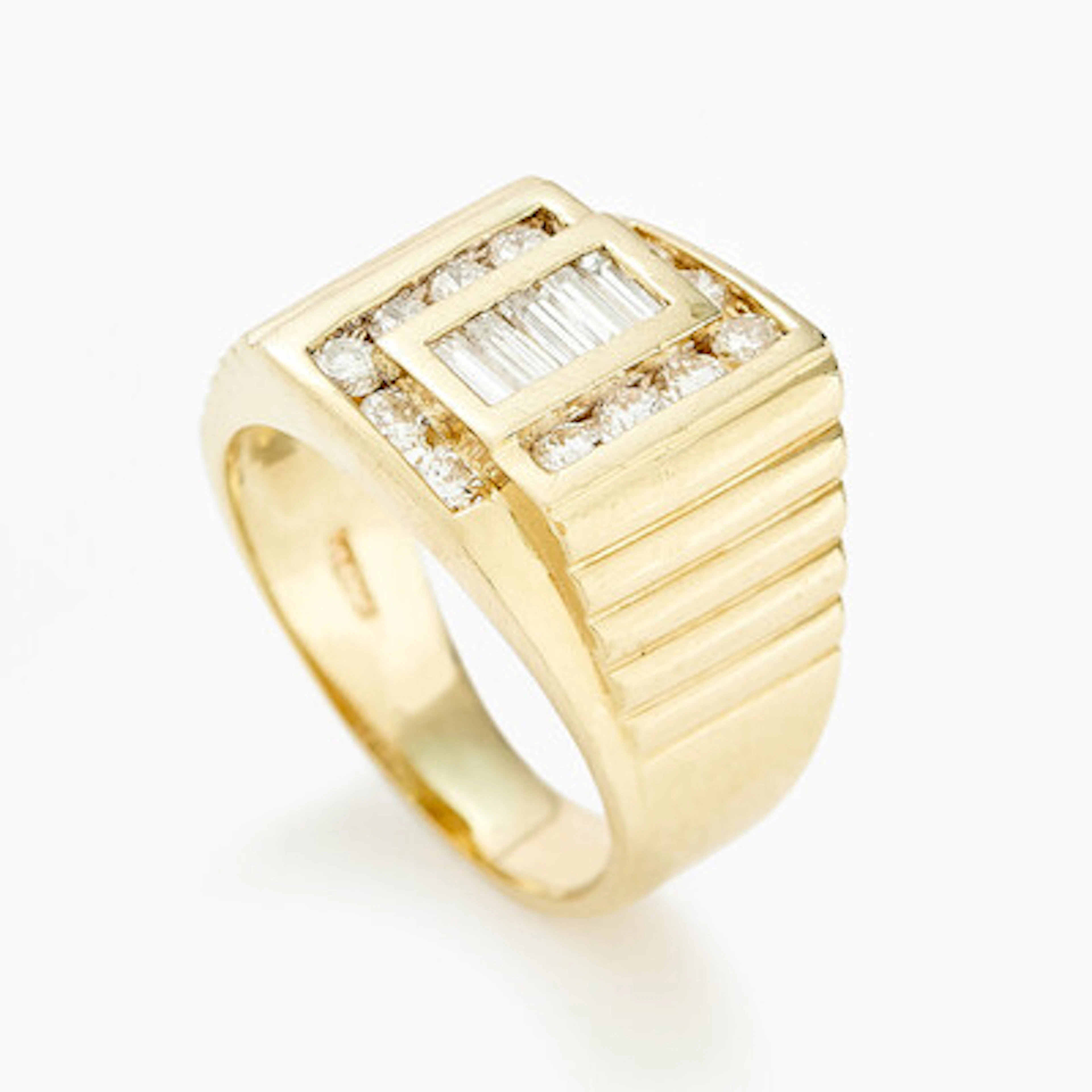 Ring med diamanter