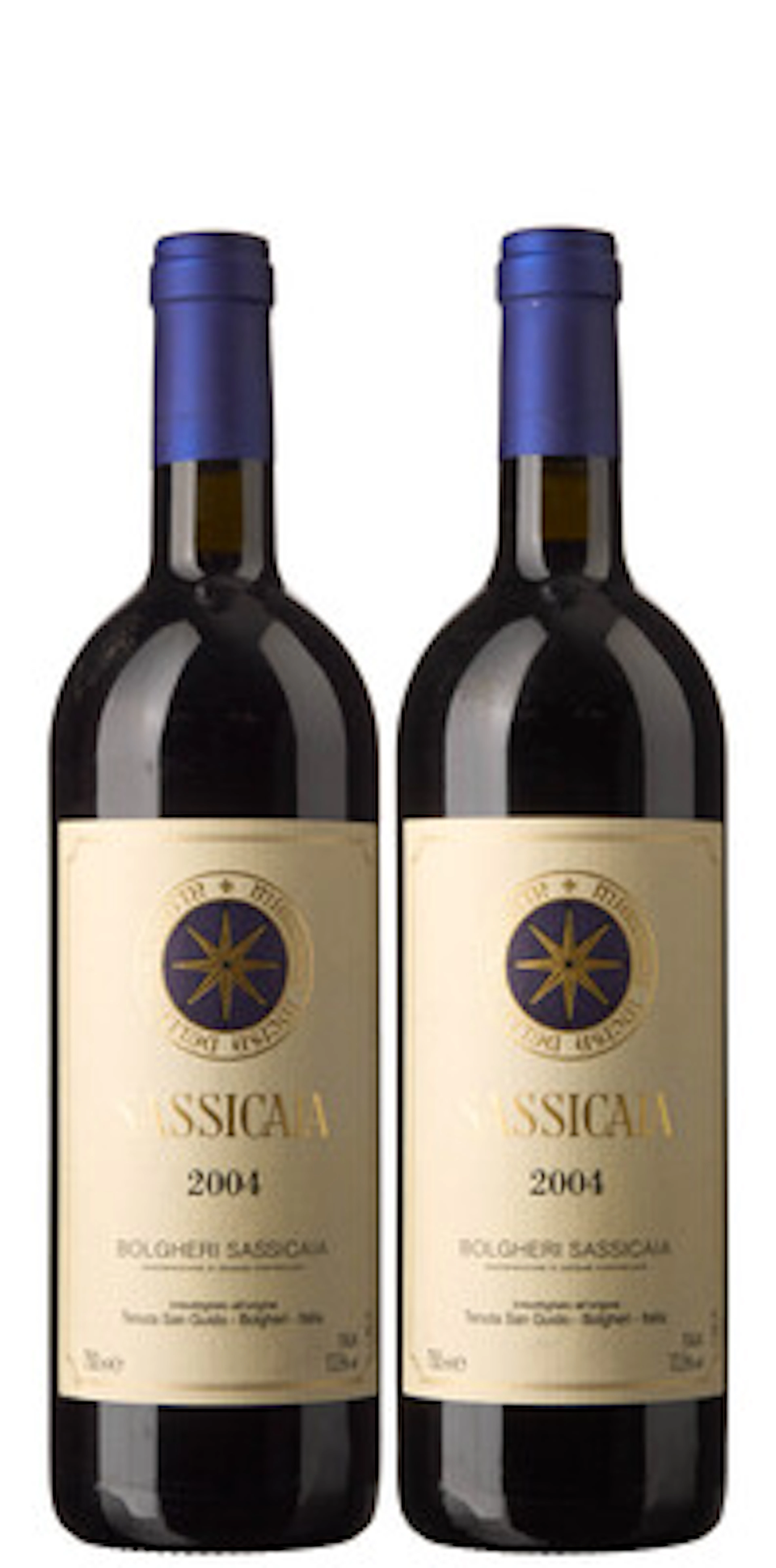 2 x Sassicaia 2004, Tenuta San Guido