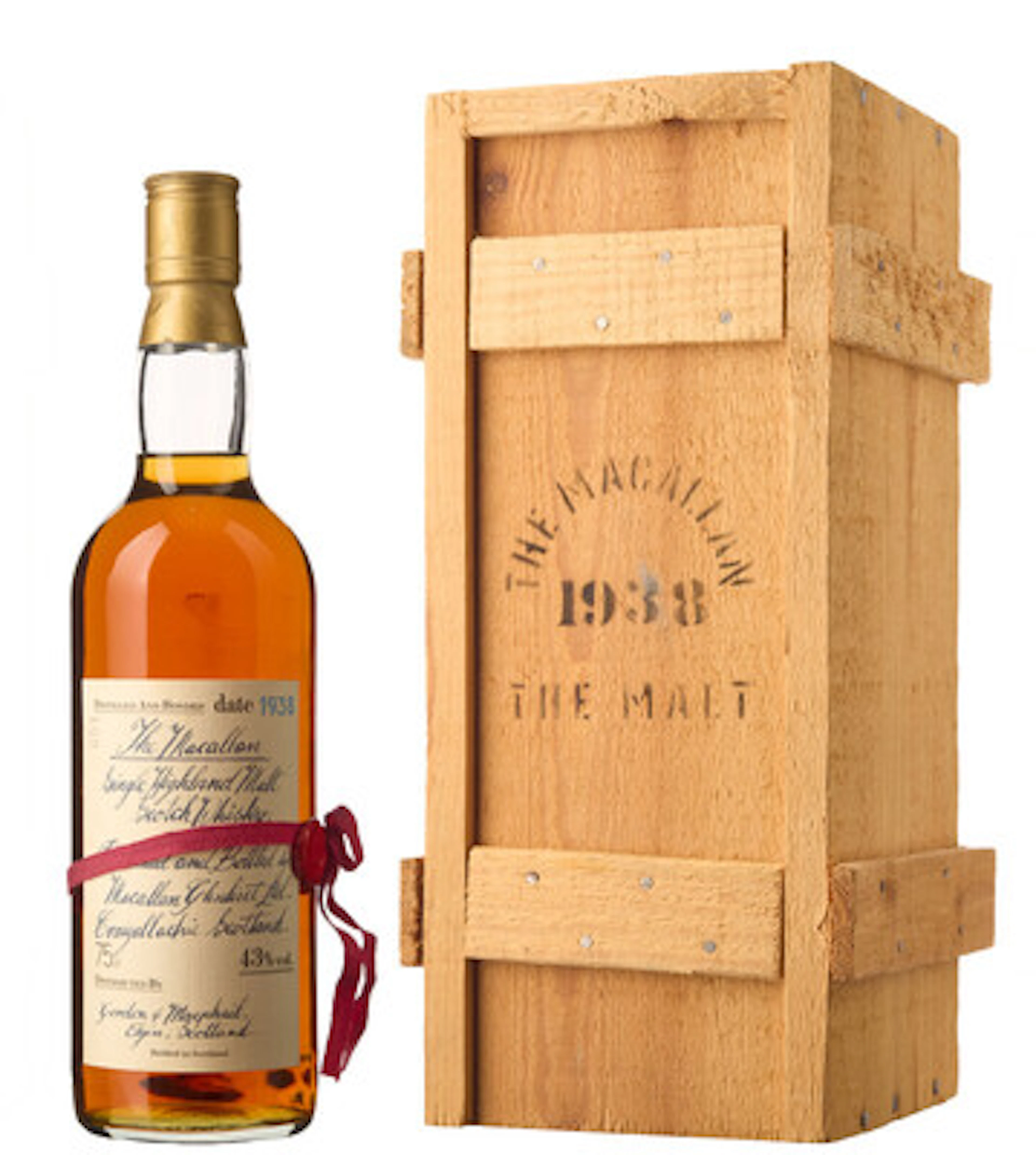 1 x 0,75 l The Macallan Single Highland Malt Scotch Whisky 1938 (OWC)