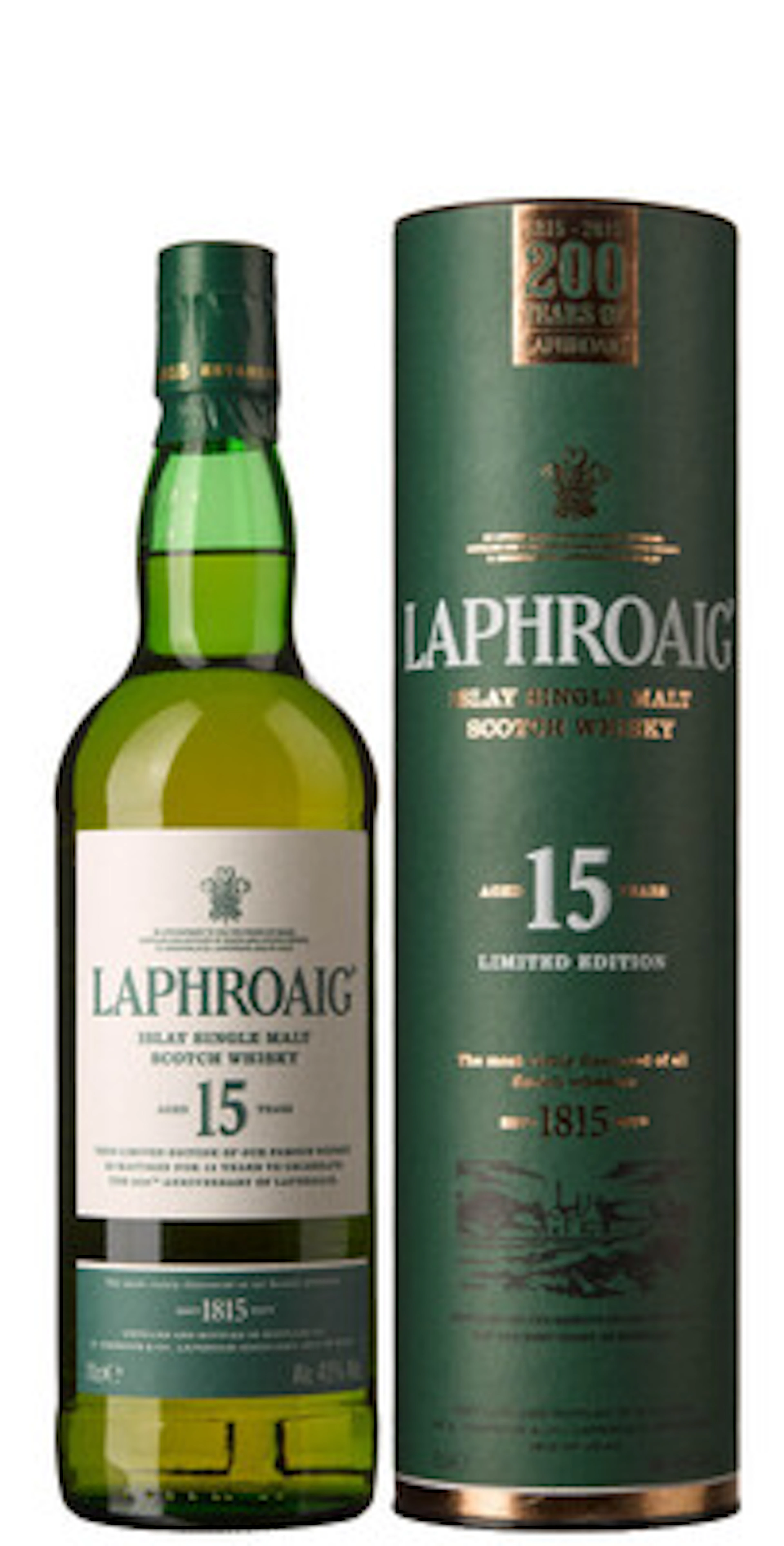 1 x Laphroaig Islay Single Malt Scotch Whisky 200 Years of Laphroaig
