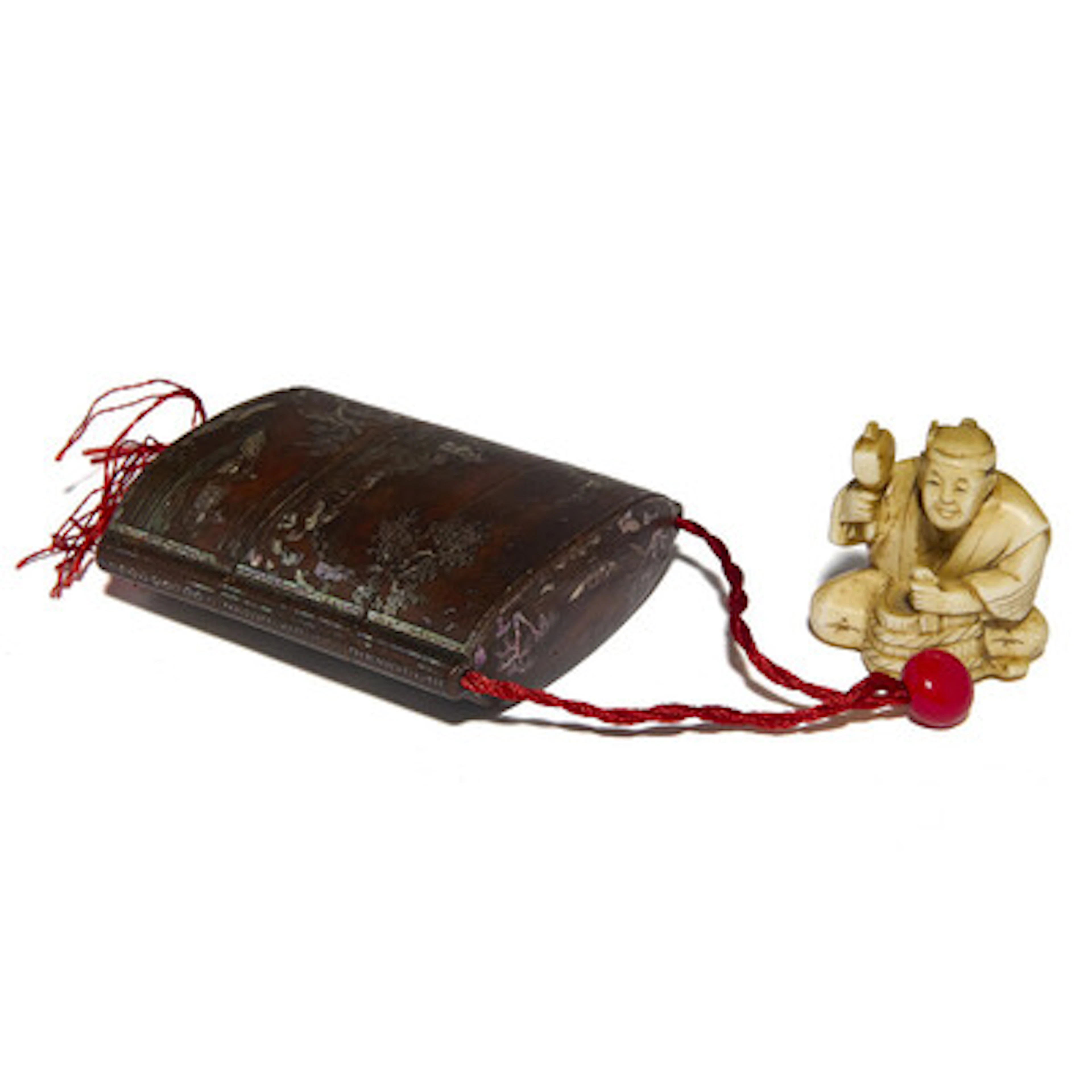 Inro med netsuke