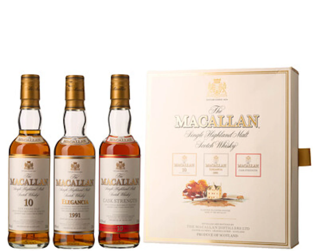 3 x Miks 0,333 l The Macallan Traveller's Choice (10 YO, Elegencia