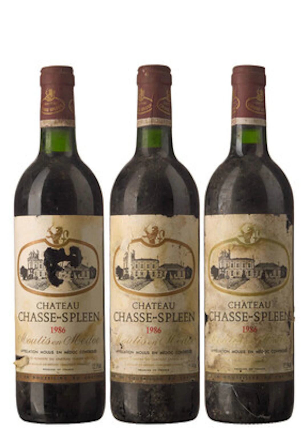 3 x Chateau Chasse-Spleen 1986