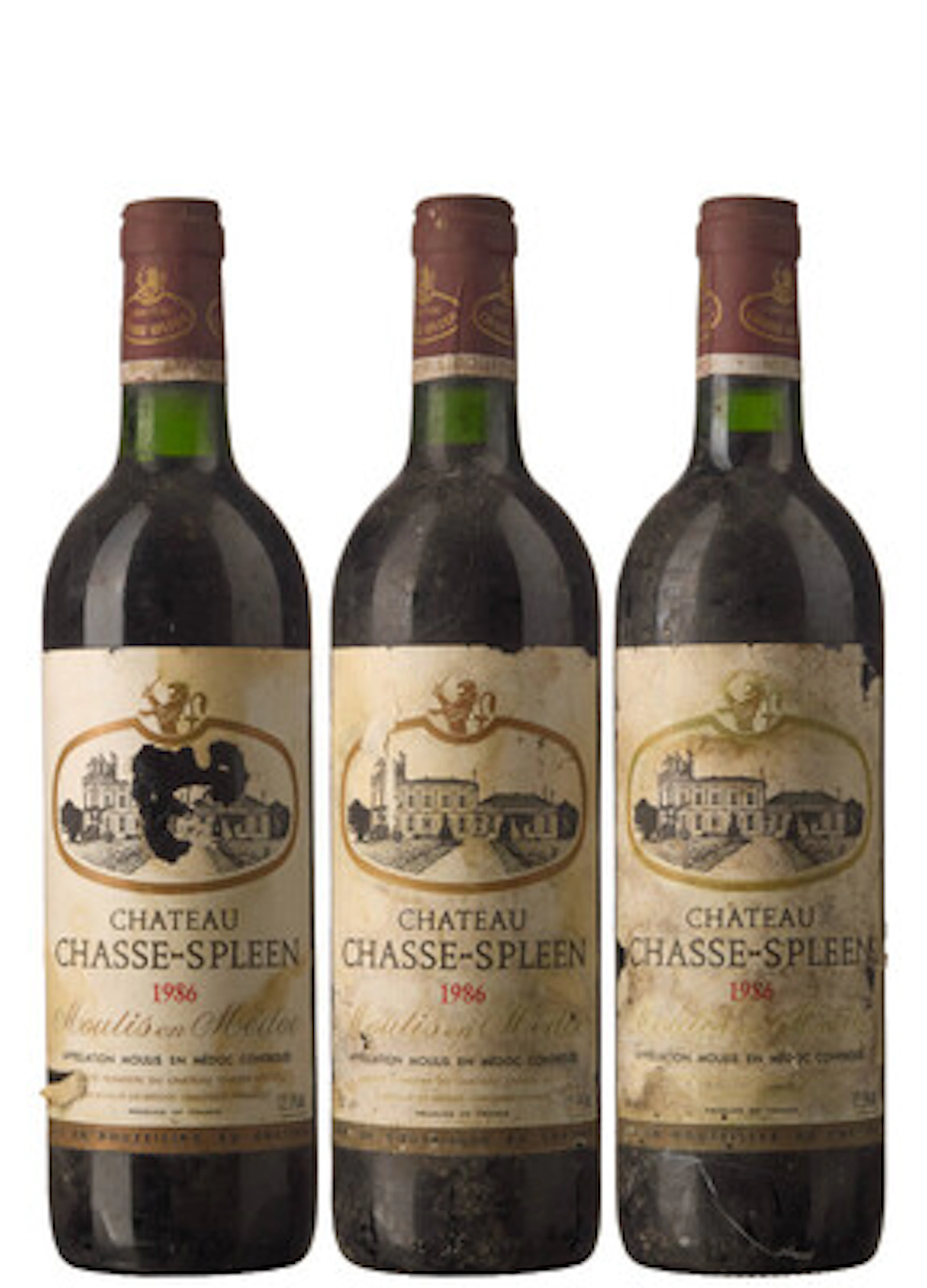 3 x Chateau Chasse-Spleen 1986
