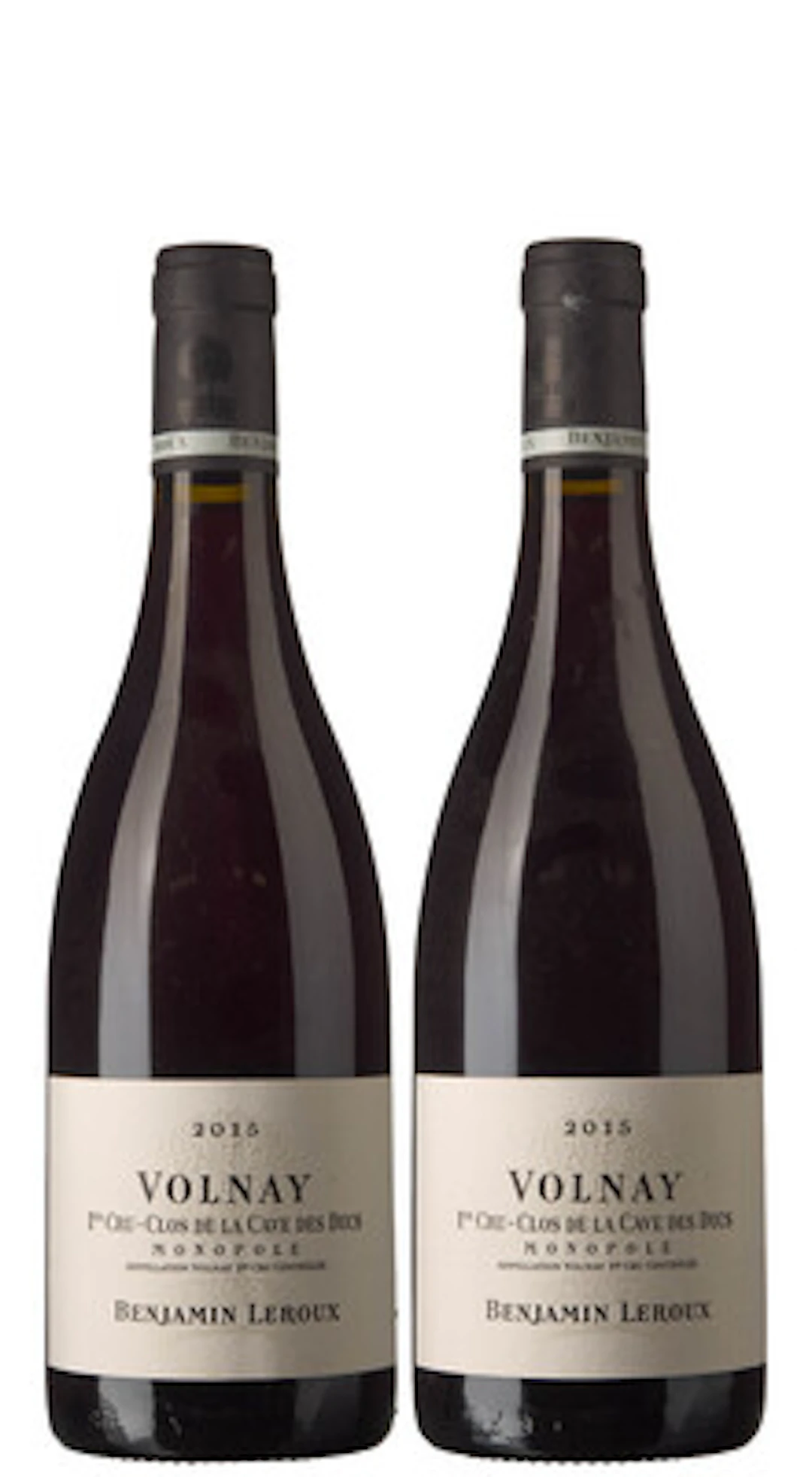 2 x Volnay 1er Cru Clos de la Cave des Ducs 2015, Benjamin Leroux