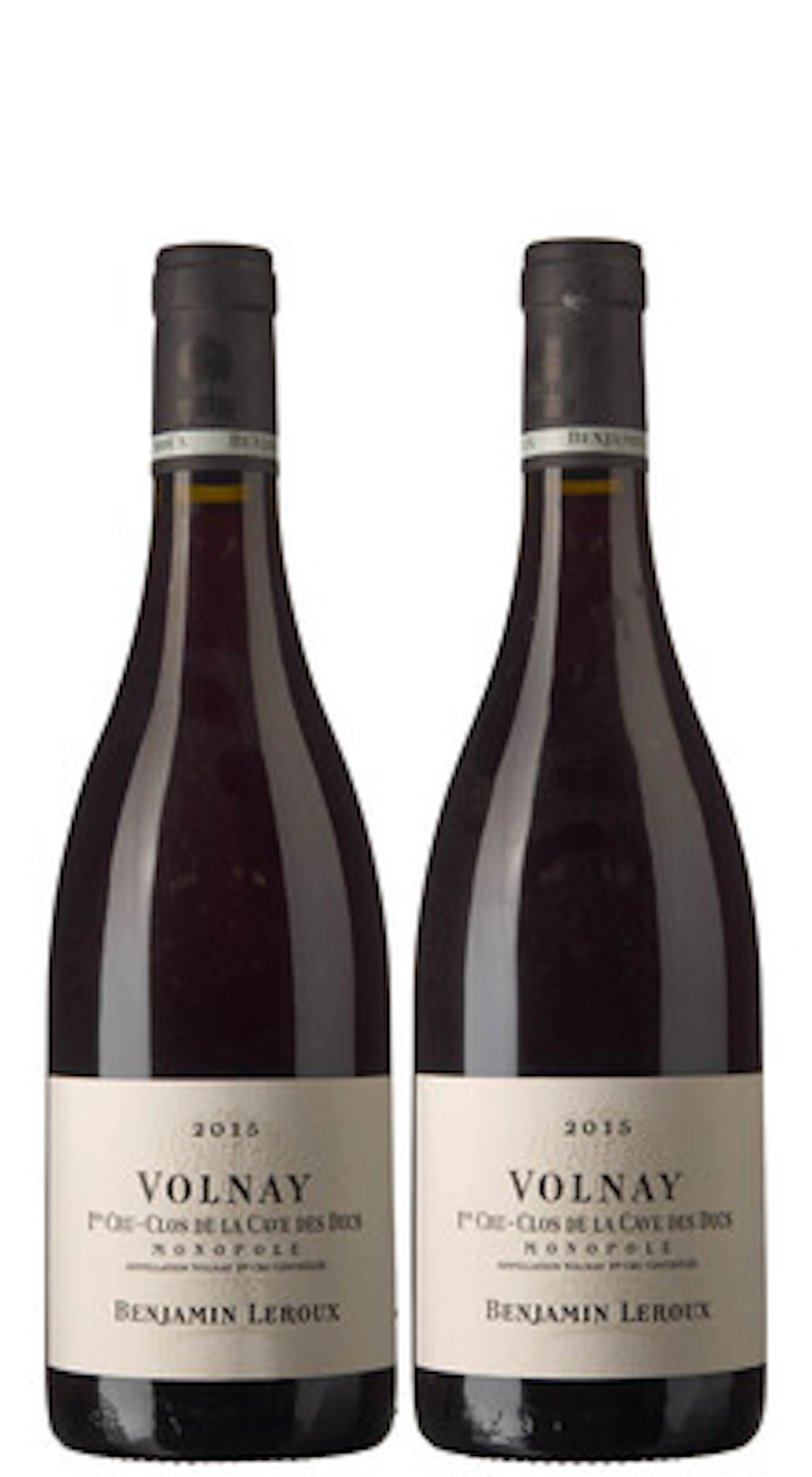 2 x Volnay 1er Cru Clos de la Cave des Ducs 2015, Benjamin Leroux