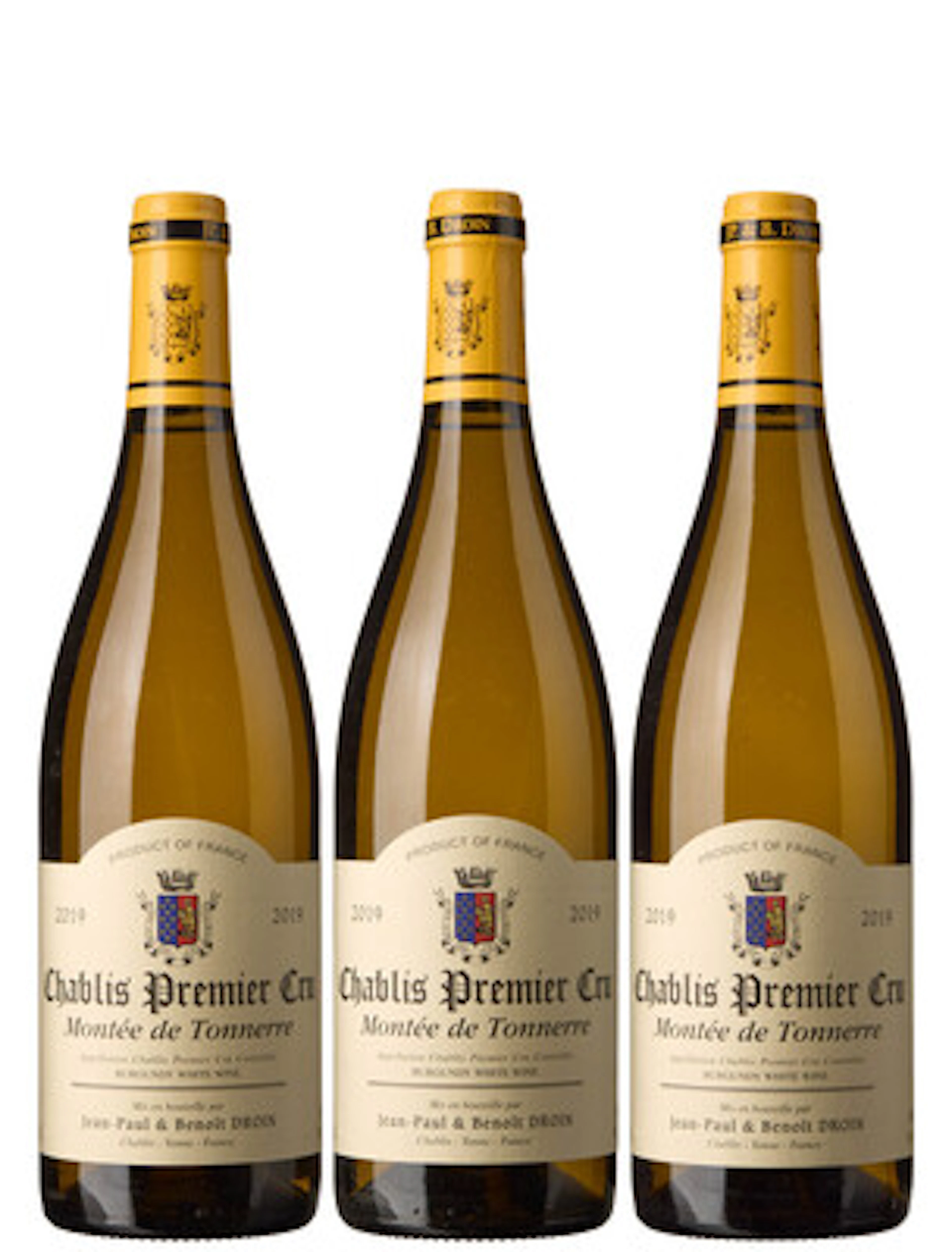 3 x Chablis 1er Cru Montee de Tonnerre 2019, Jean-Paul & Benoit Droin