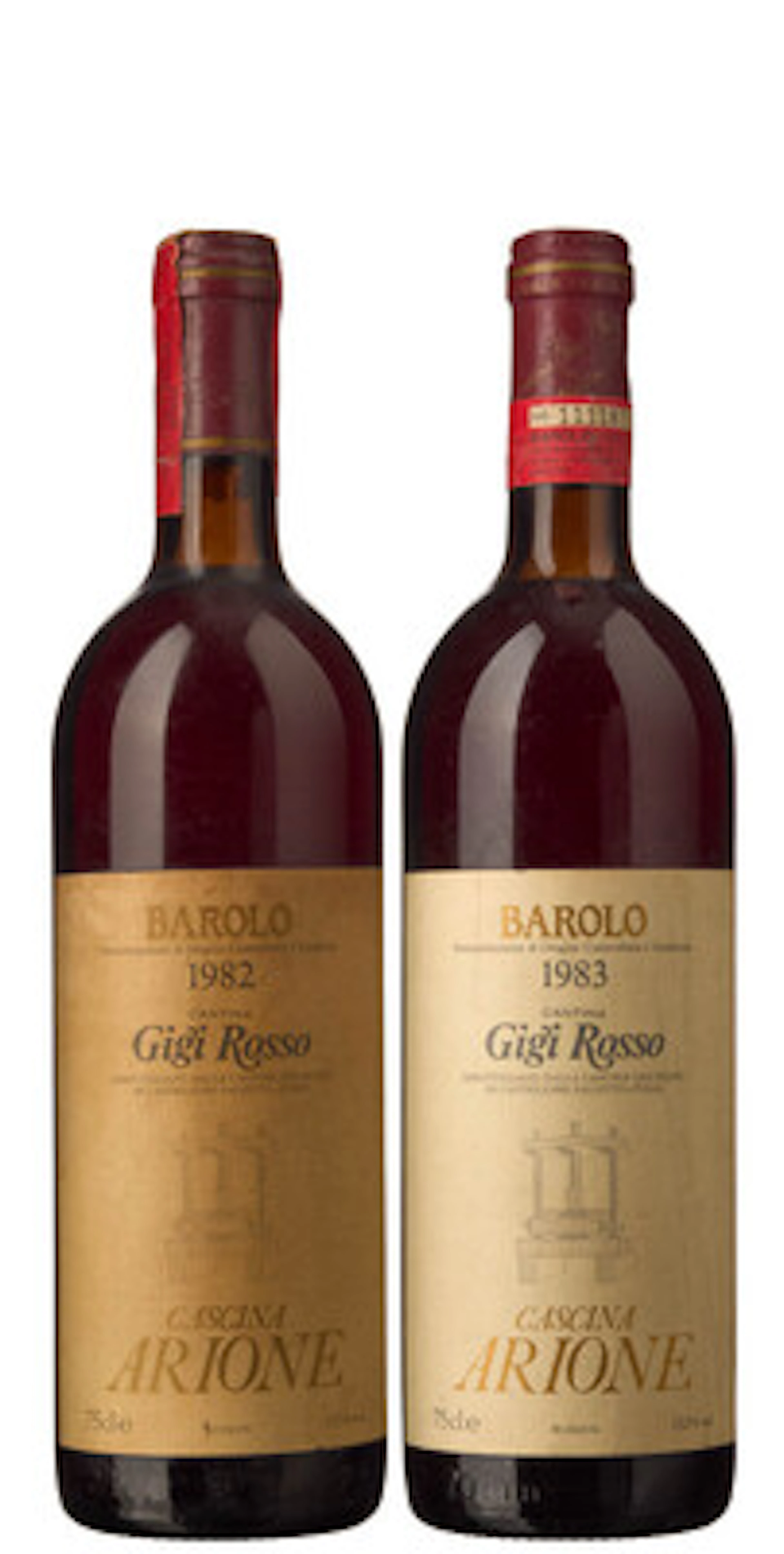 2 x Miks Gigi Rosso Barolo Cascina Arione (1 x 1982, 1 x 1983)