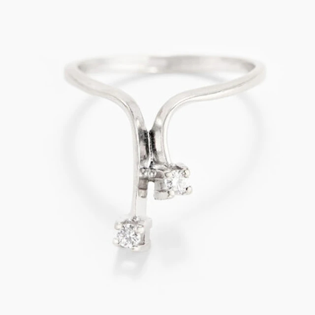 Ring med diamanter