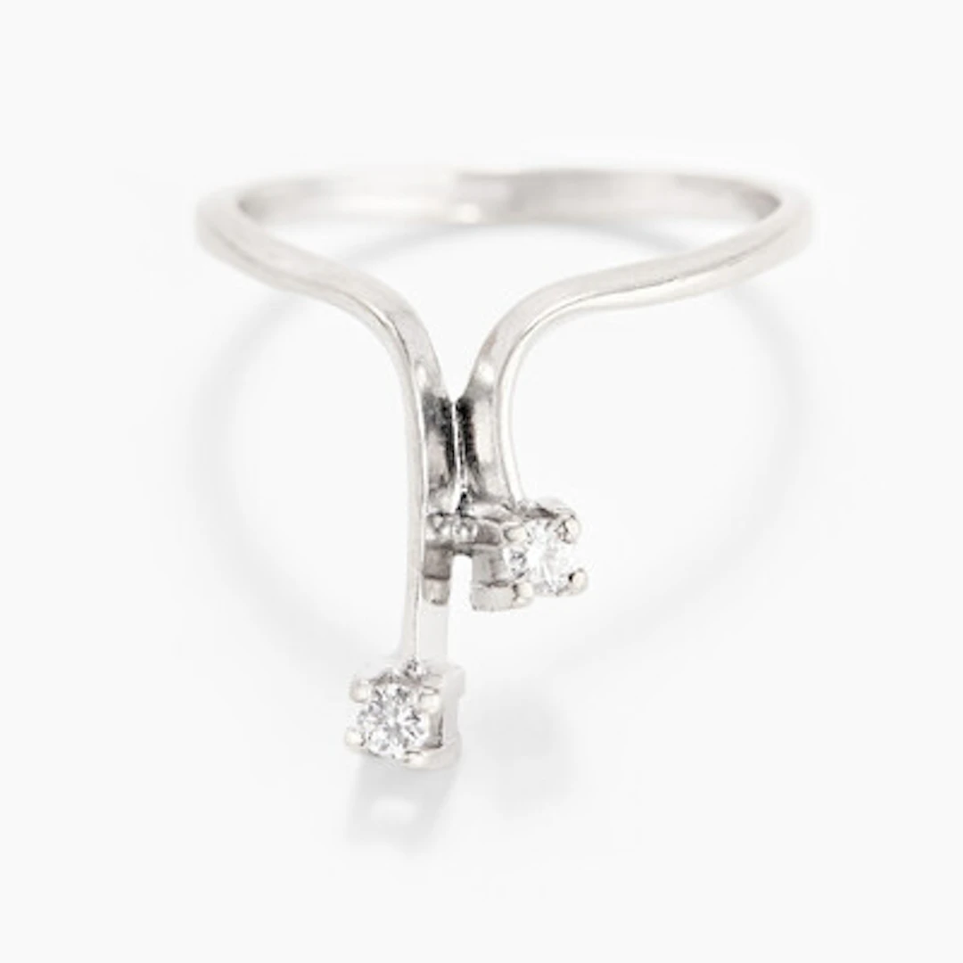 Ring med diamanter