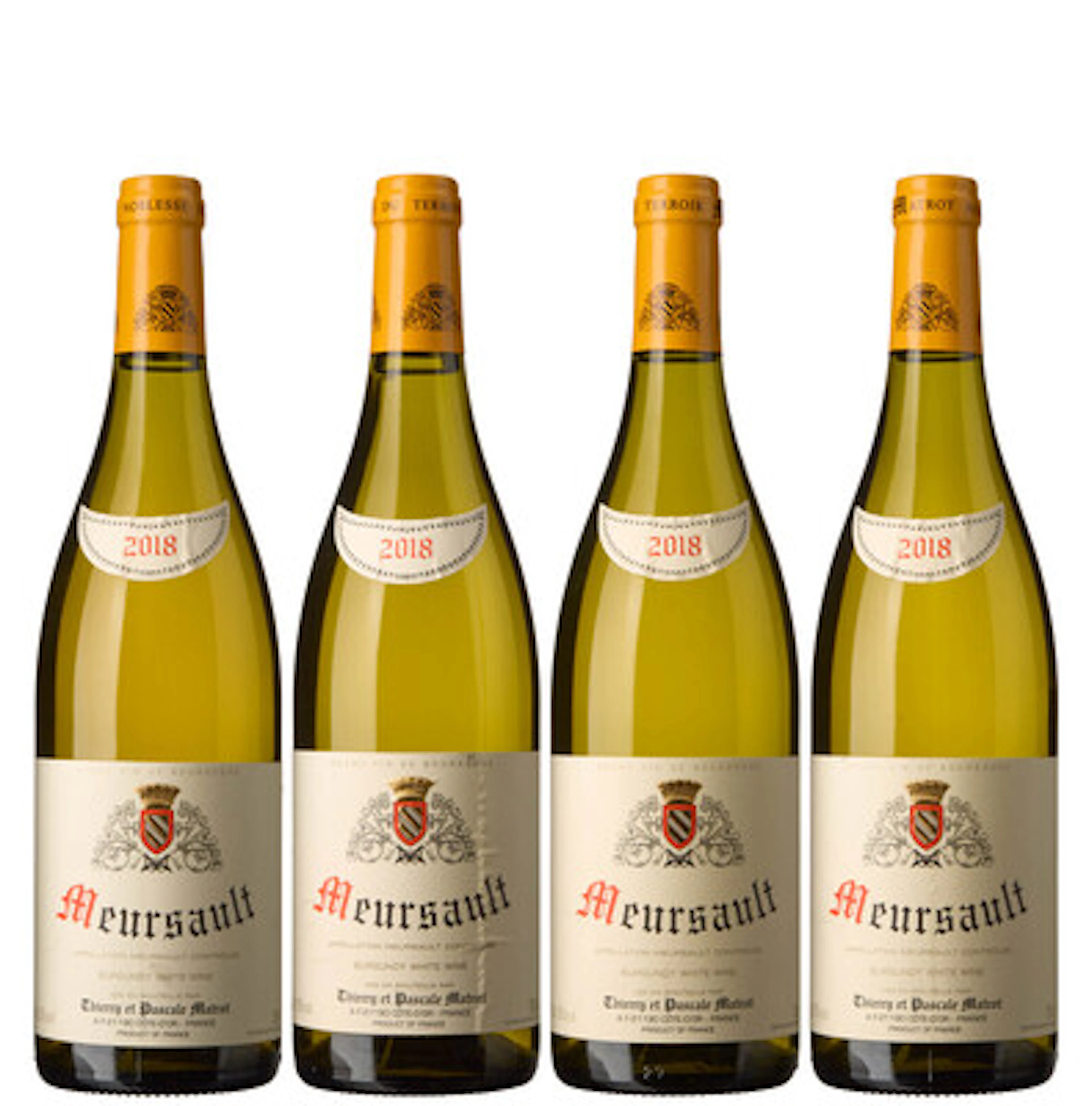 4 x Meursault 2018, Thierry et Pascale Matrot