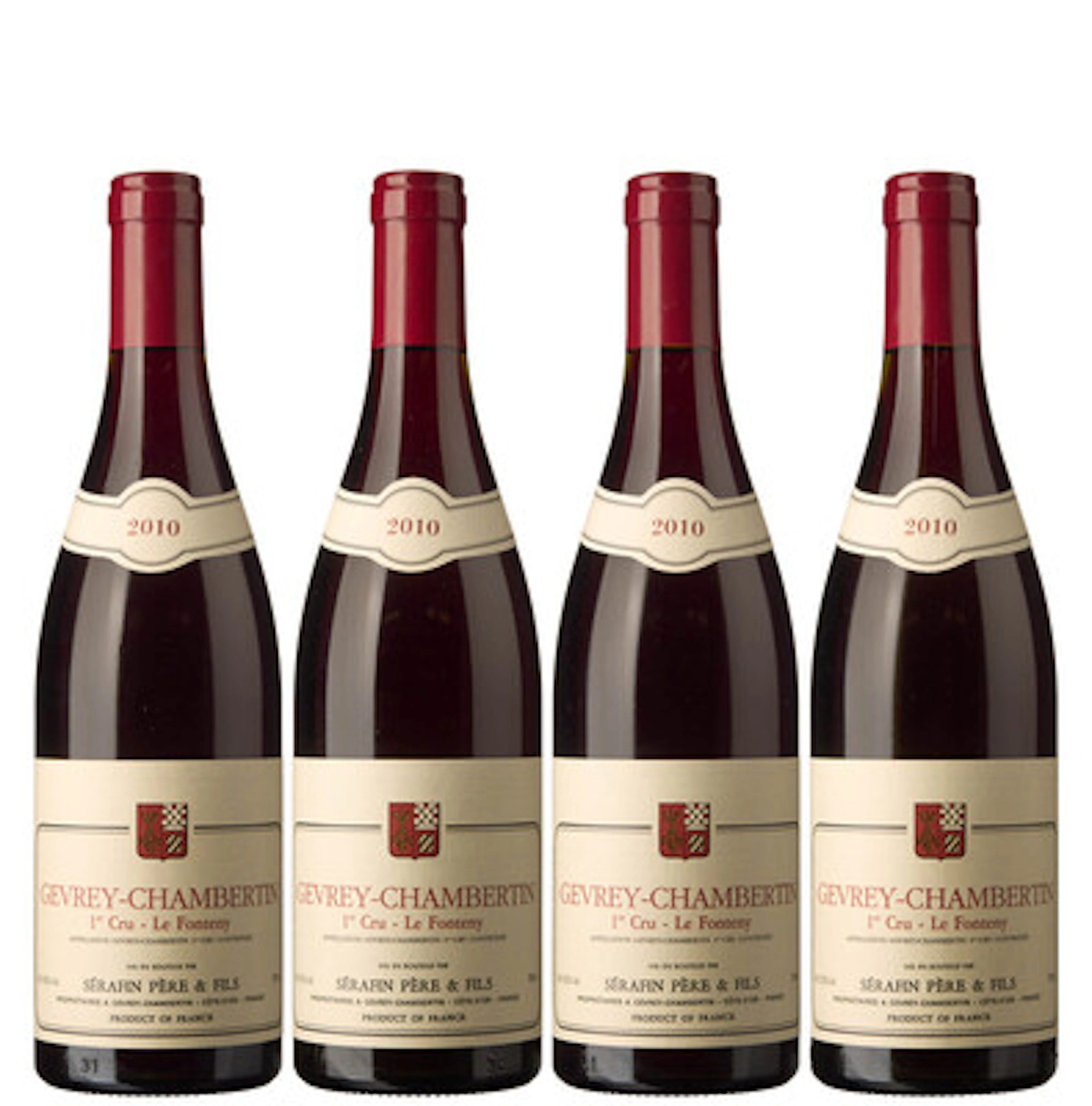 4 x Gevrey-Chambertin 1er Cru Le Fonteny 2010, Serafin Pere & Fils