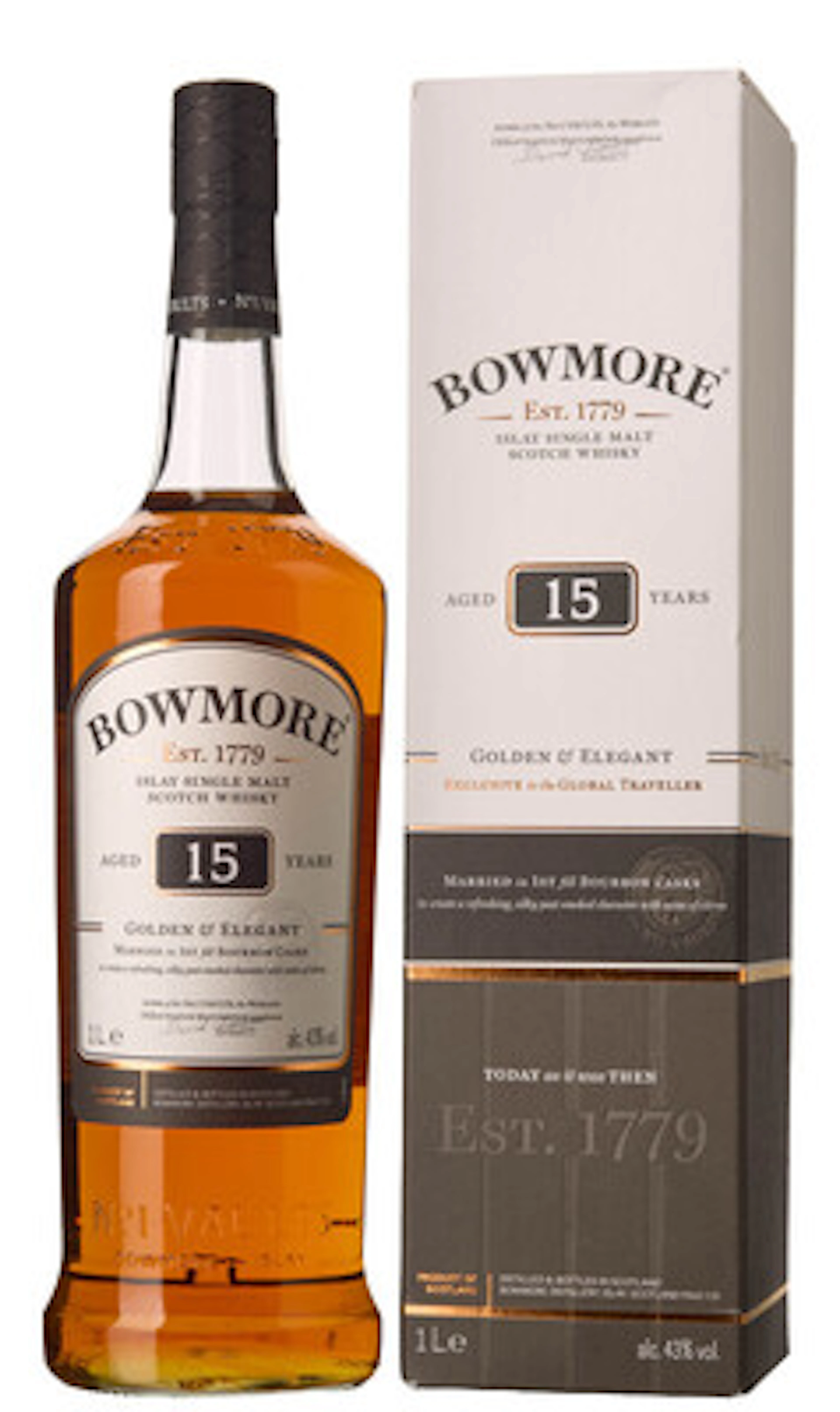 1 x 1 l Bowmore Islay Single Malt Scotch Whisky Aged 15 Years (OCB)