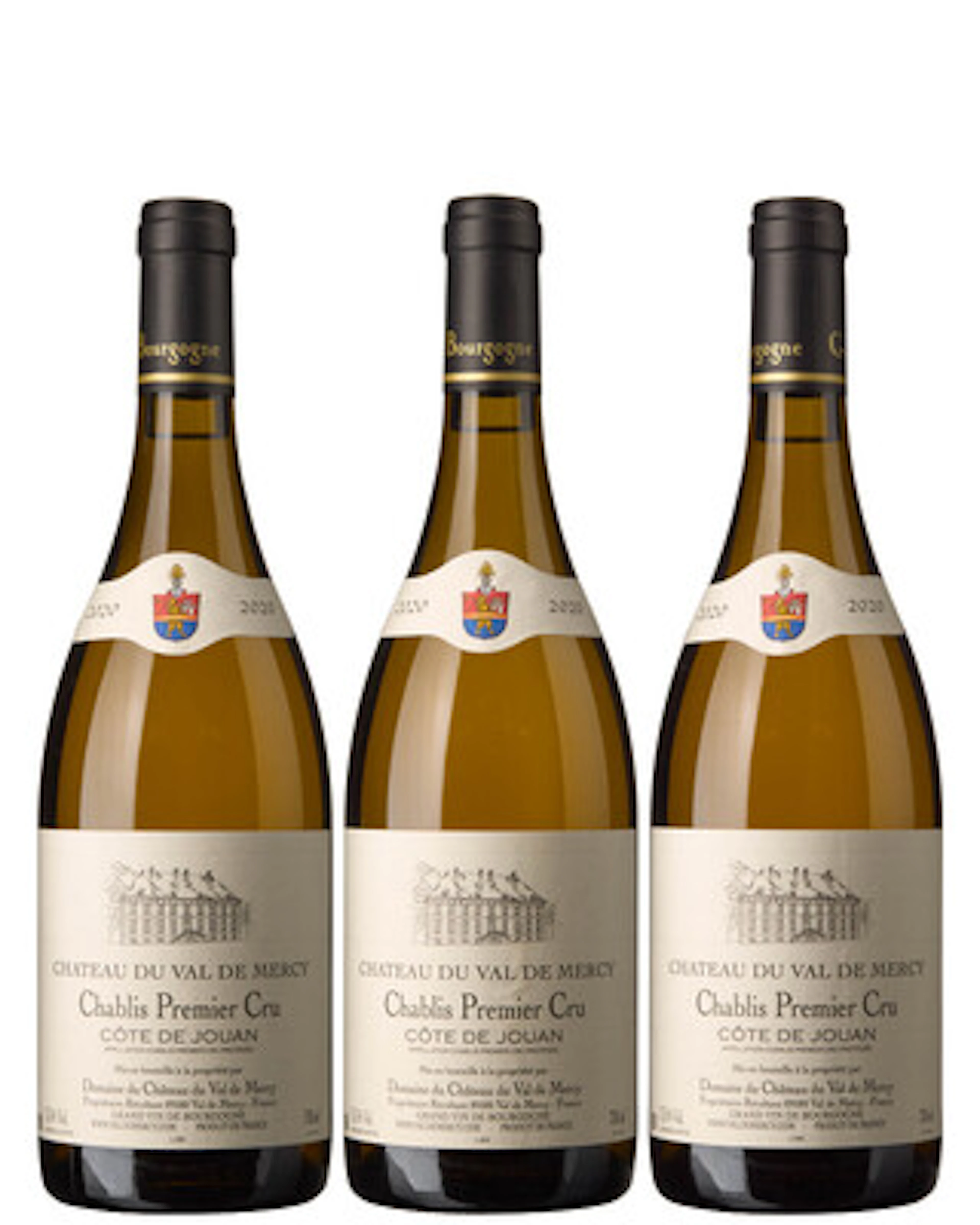 3 x Chablis 1er Cru Cote de Jouan 2020, Chateau du Val de Mercy