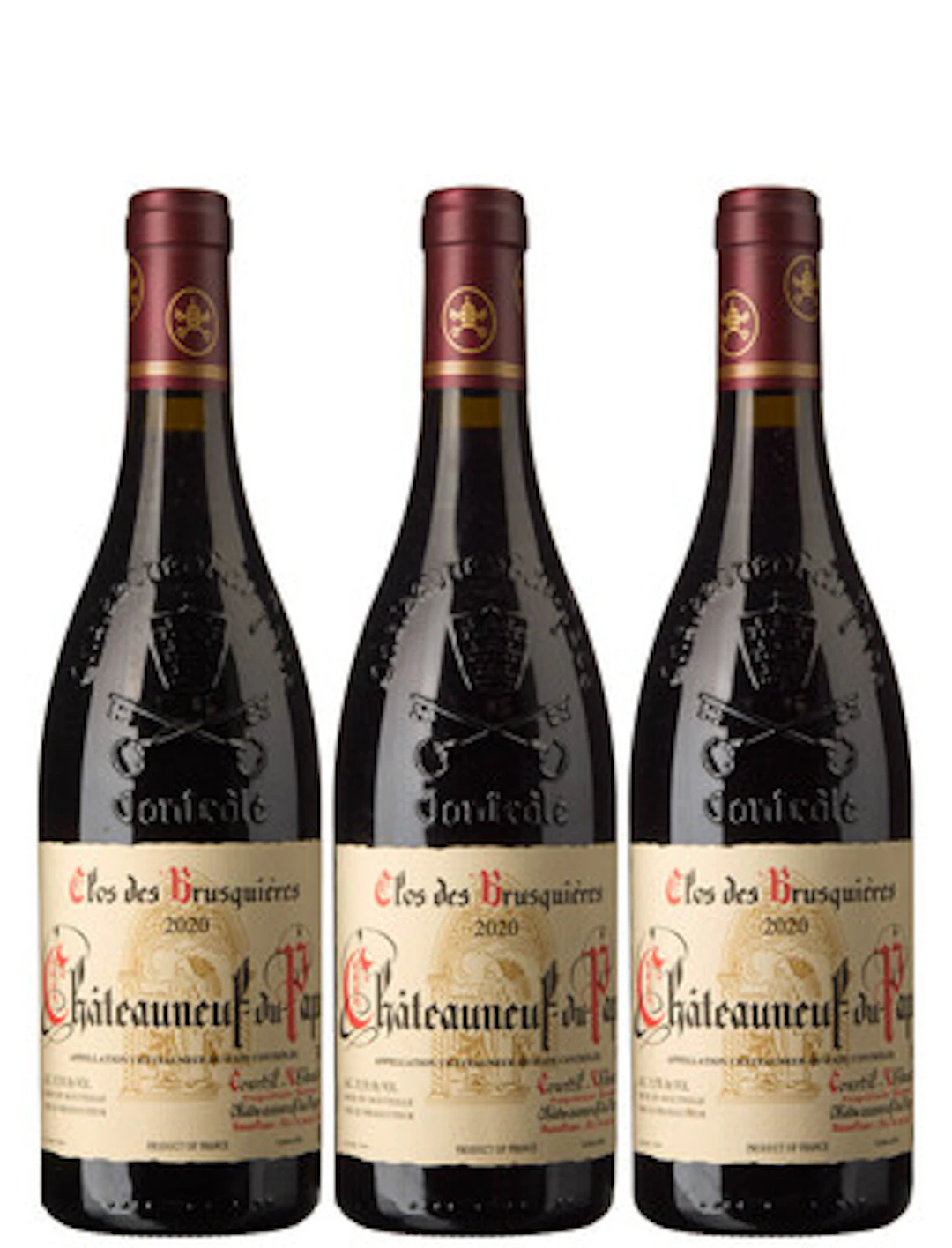 3 x Chateauneuf-du-Pape 2020, Clos des Brusquieres