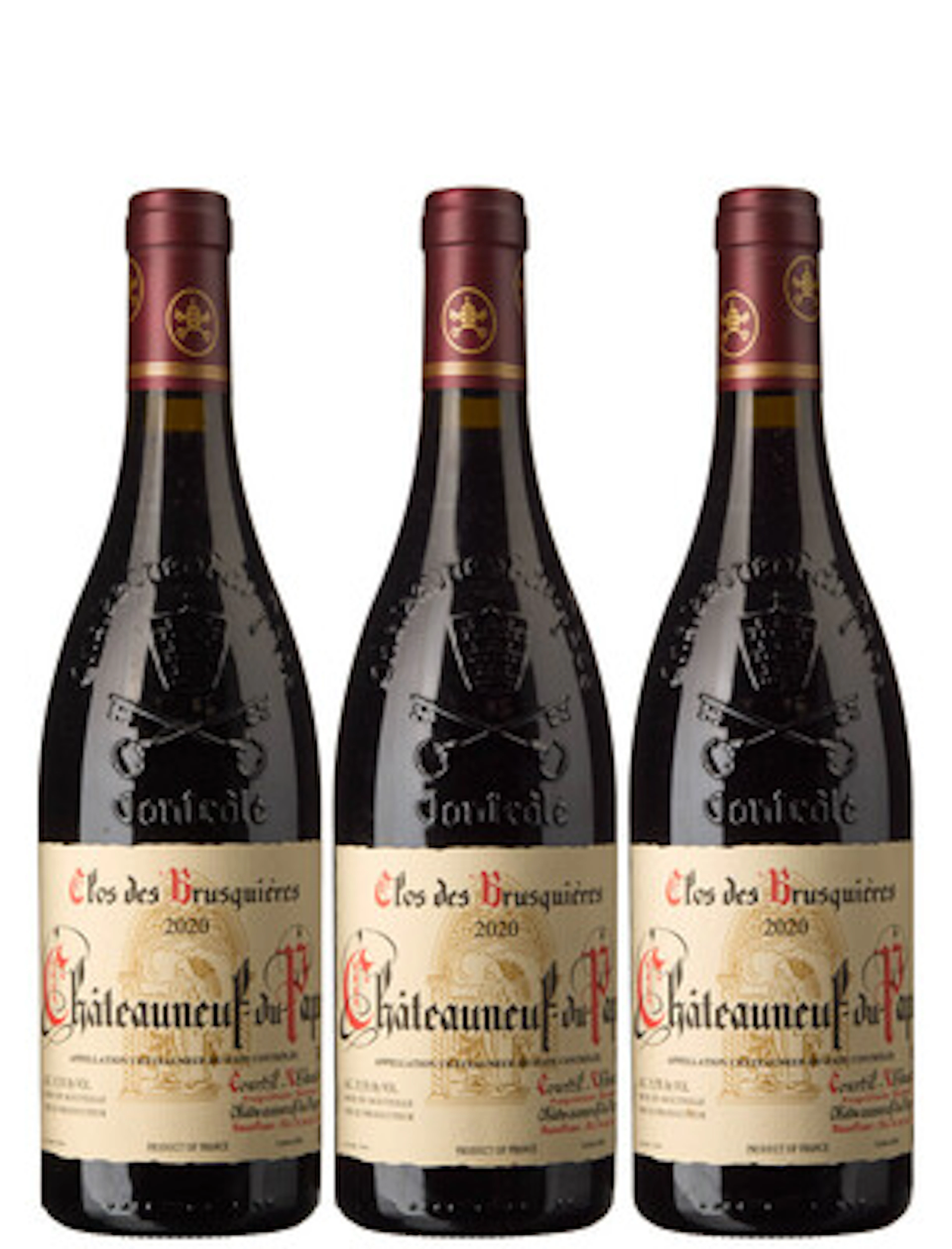 3 x Chateauneuf-du-Pape 2020, Clos des Brusquieres