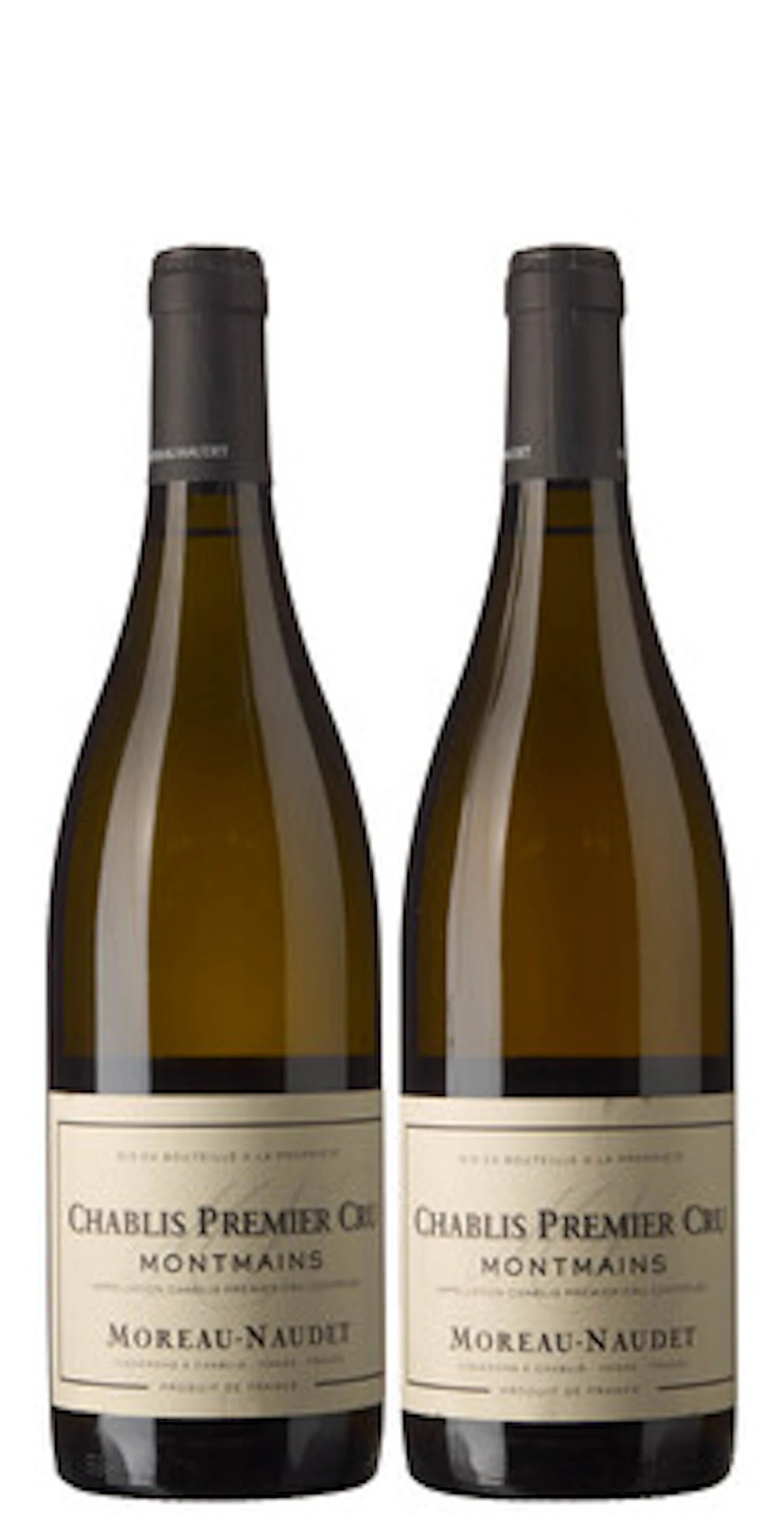 2 x Chablis 1er Cru Montmains 2016, Moreau-Naudet