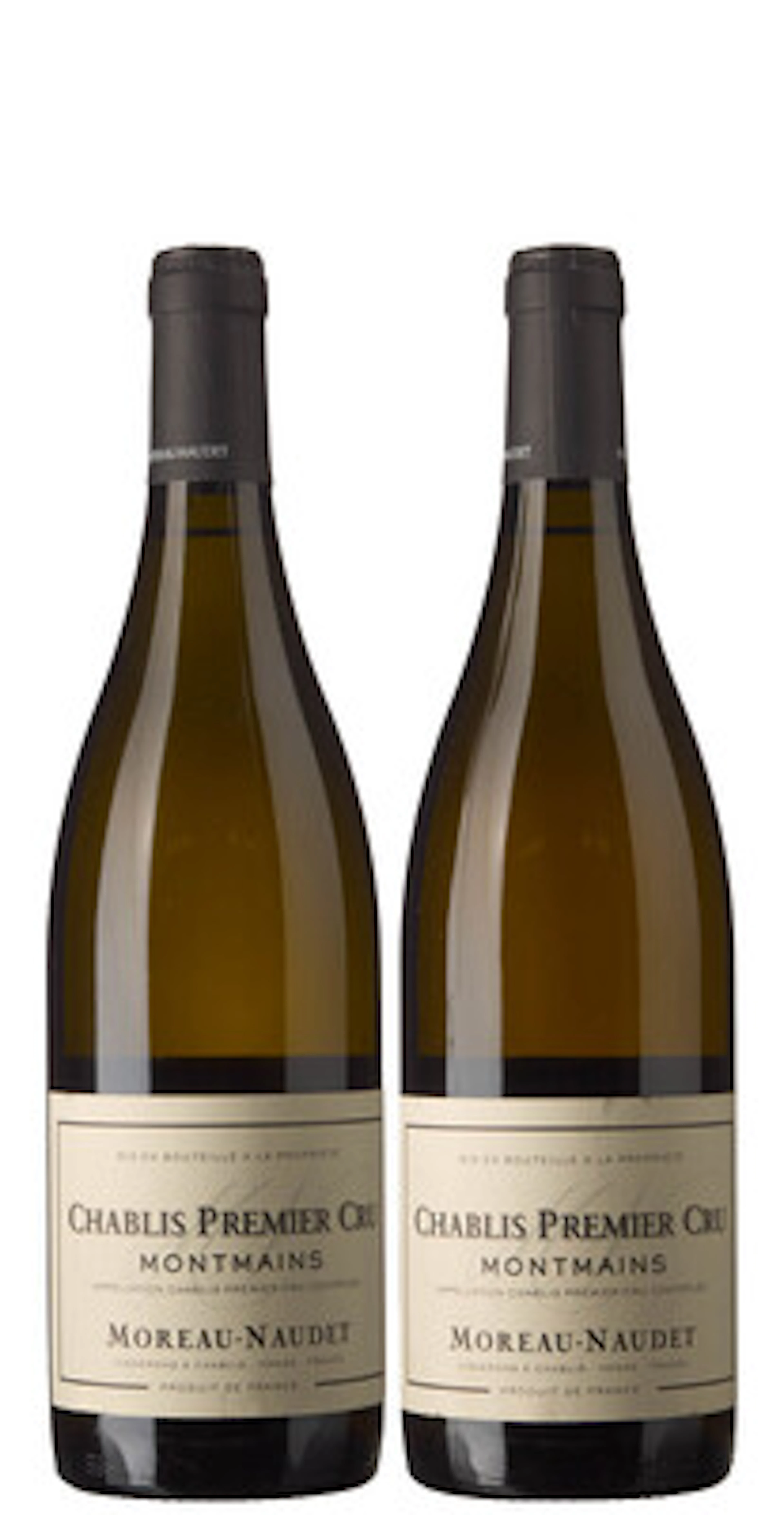 2 x Chablis 1er Cru Montmains 2016, Moreau-Naudet