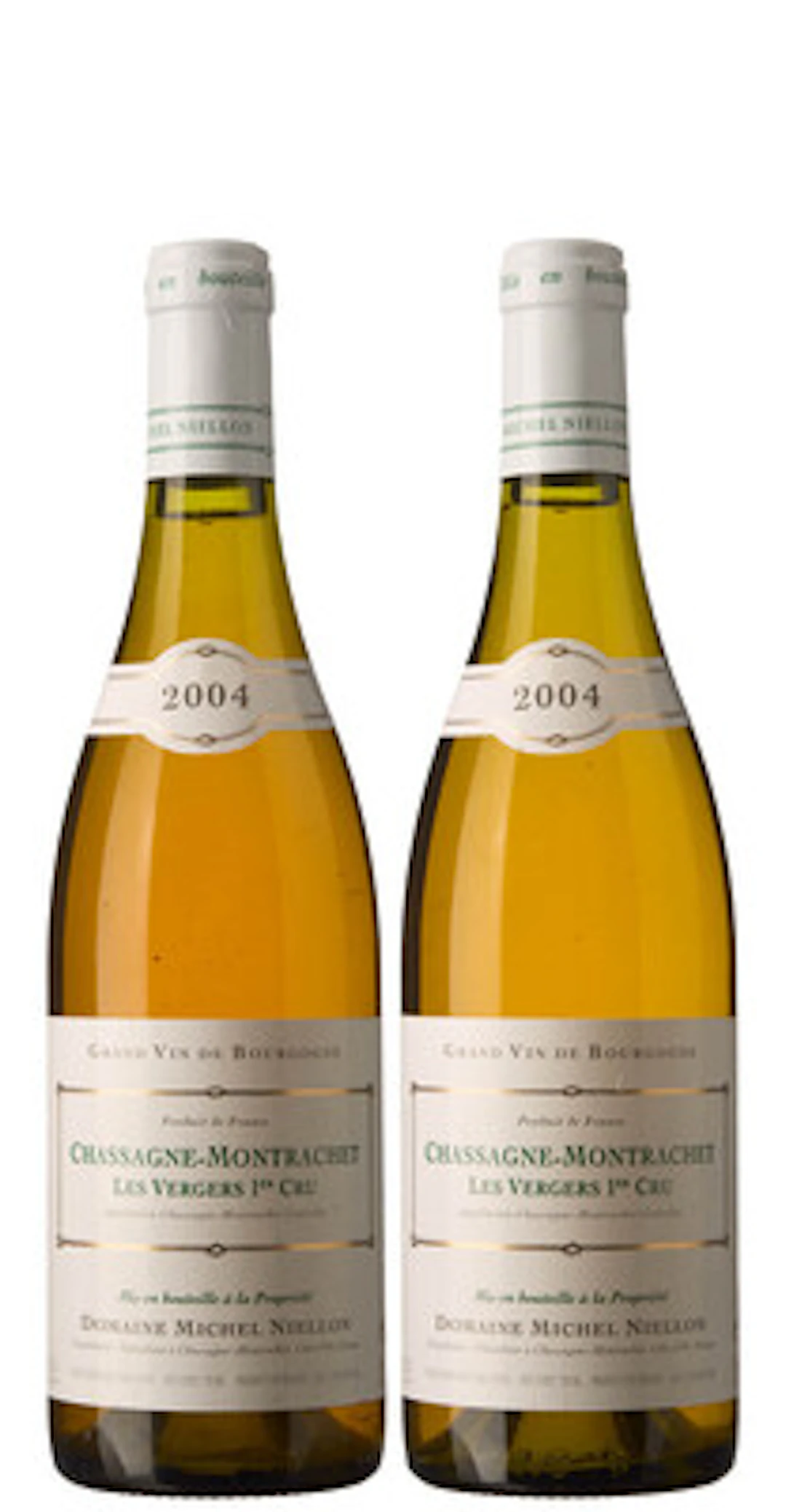 2 x Chassagne-Montrachet 1er Cru Les Vergers 2004, Michel Niellon
