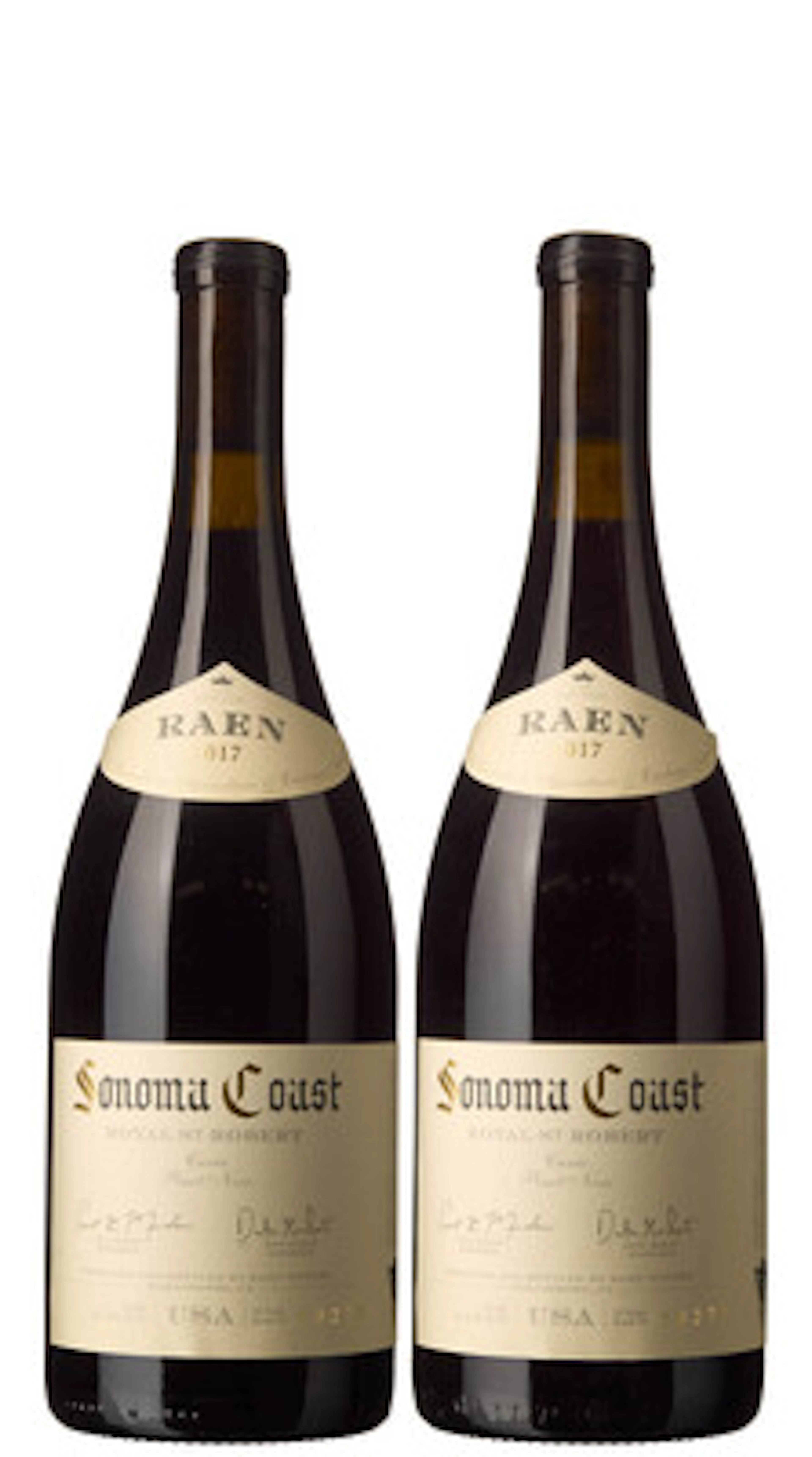 2 x Sonoma Coast Royal St. Robert Cuvee Pinot Noir 2017, Raen