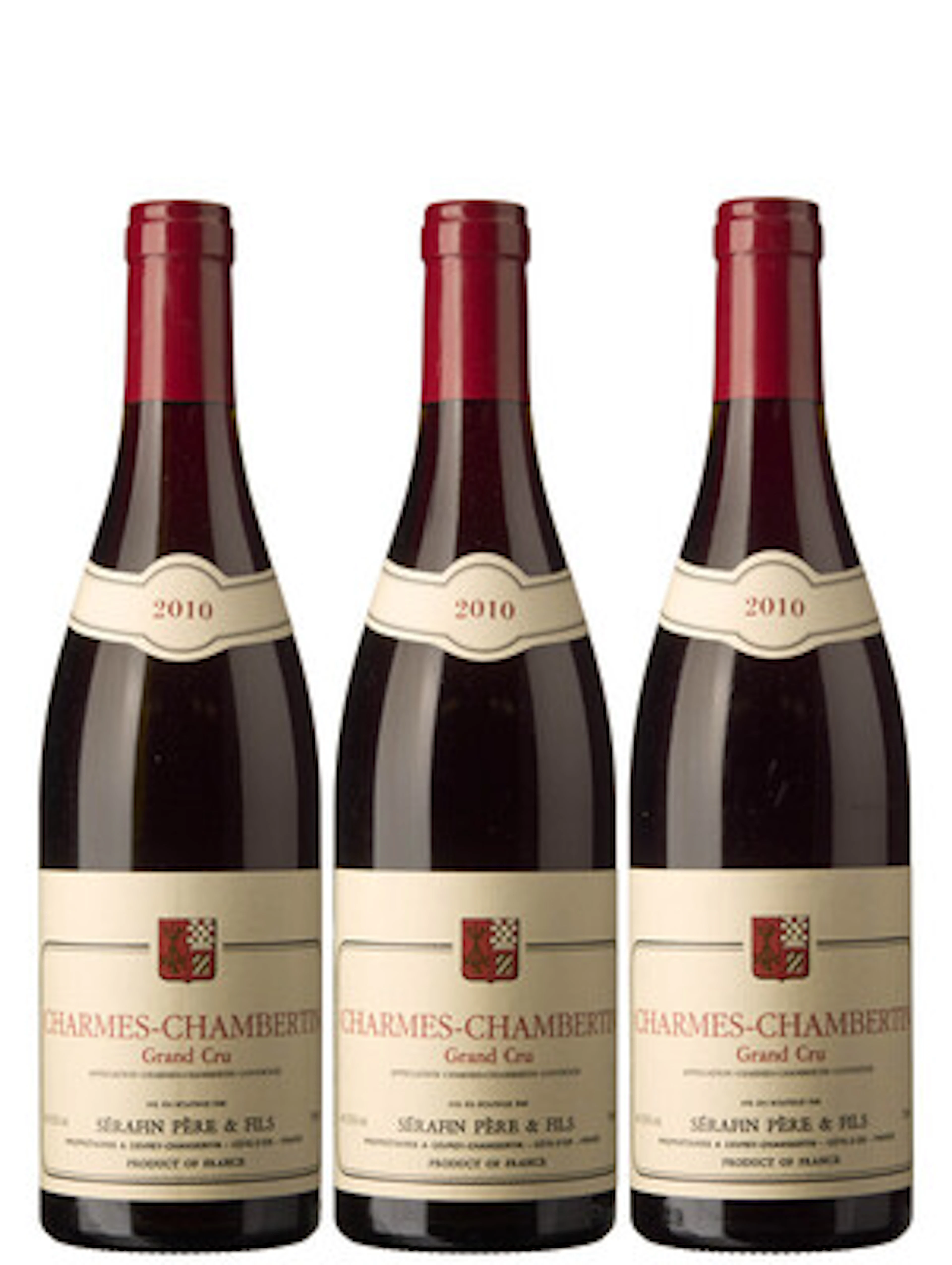 3 x Charmes-Chambertin Grand Cru 2010, Serafin Pere & Fils