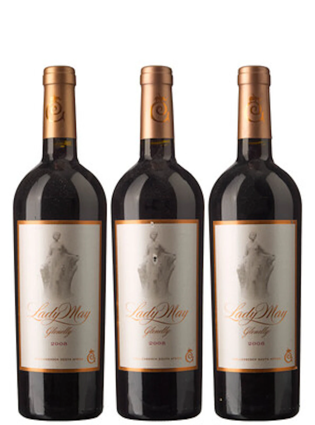 3 x Stellenbosch Cabernet Sauvignon Lady May 2008, Glenelly