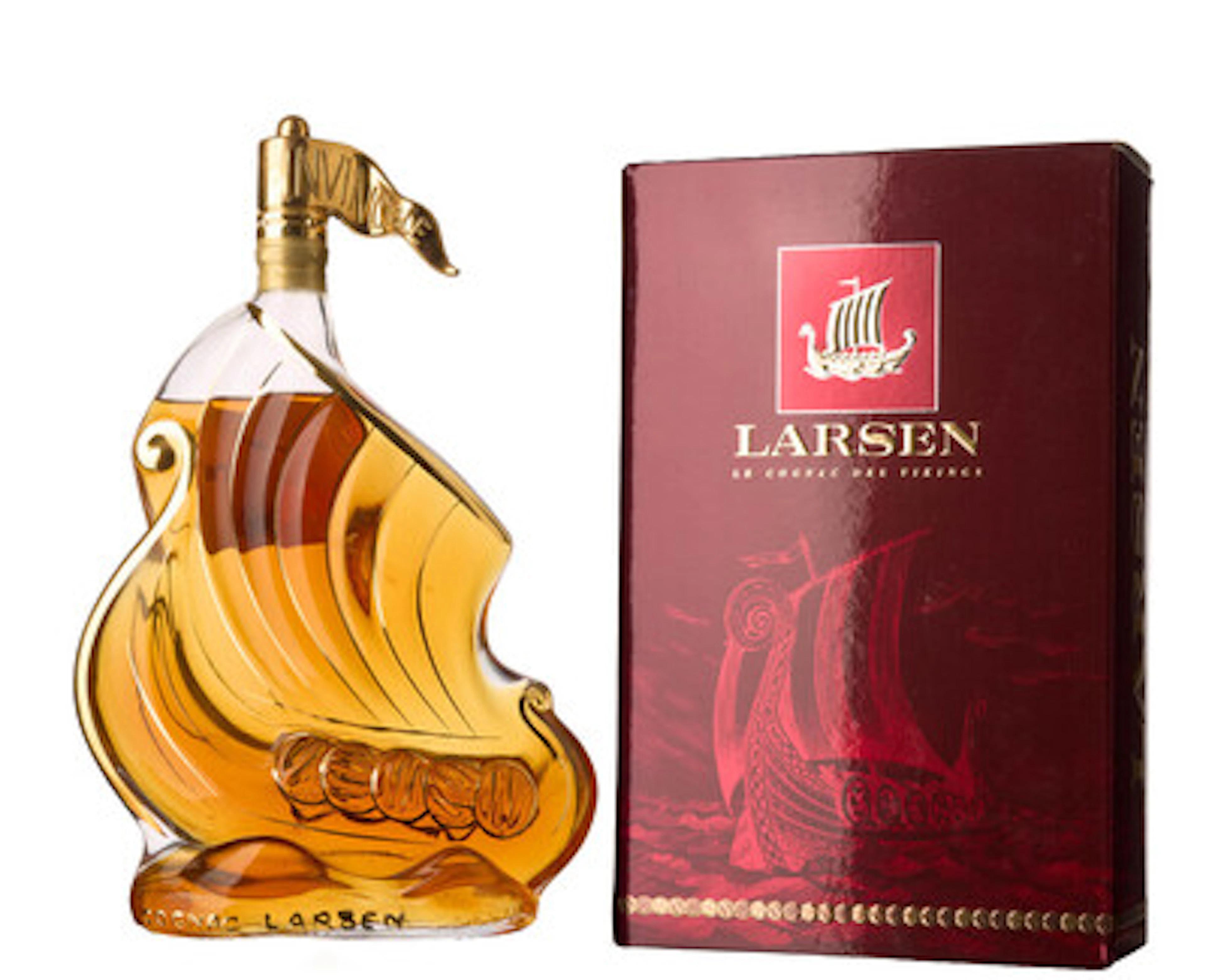 1 x Larsen Cognac Fine Champagne Viking Ship (OCB)