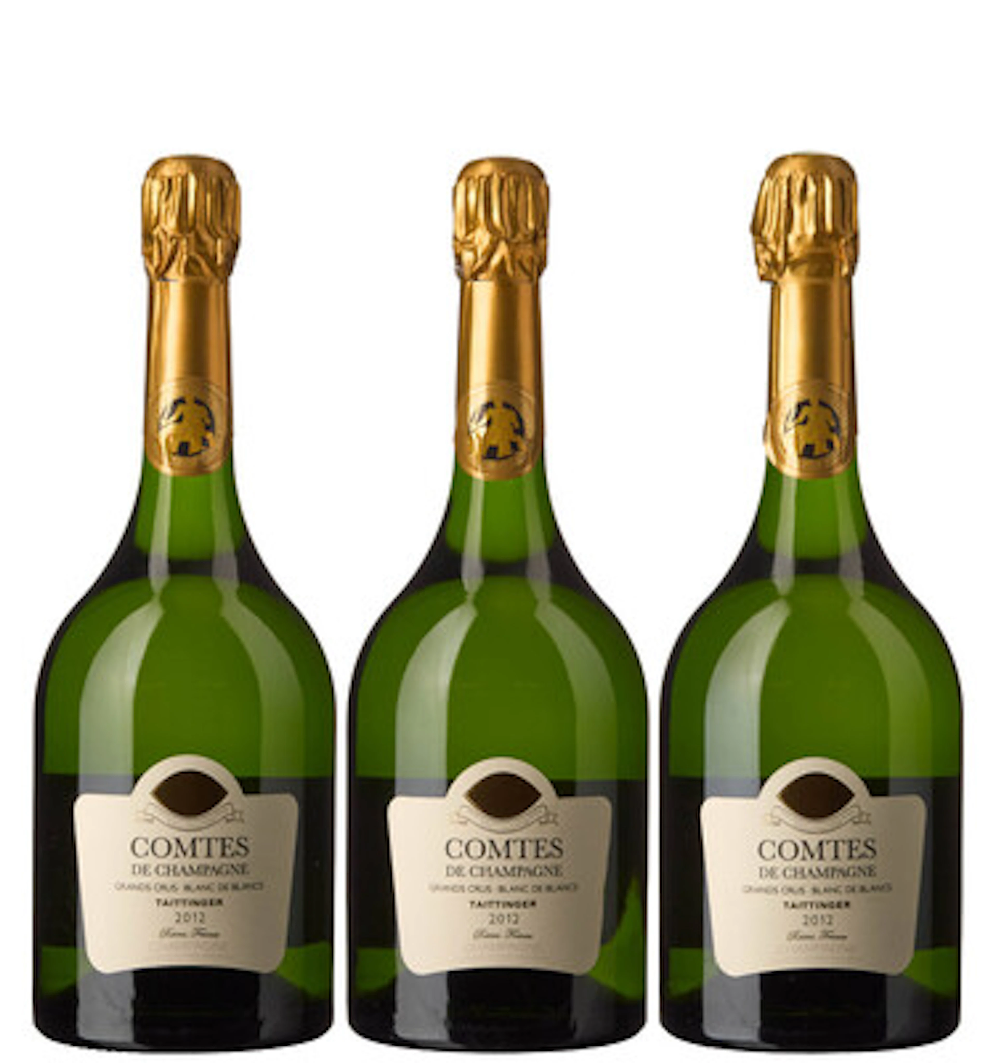 3 x Champagne Comtes de Champagne Blanc de Blancs Brut 2012, Taittinger