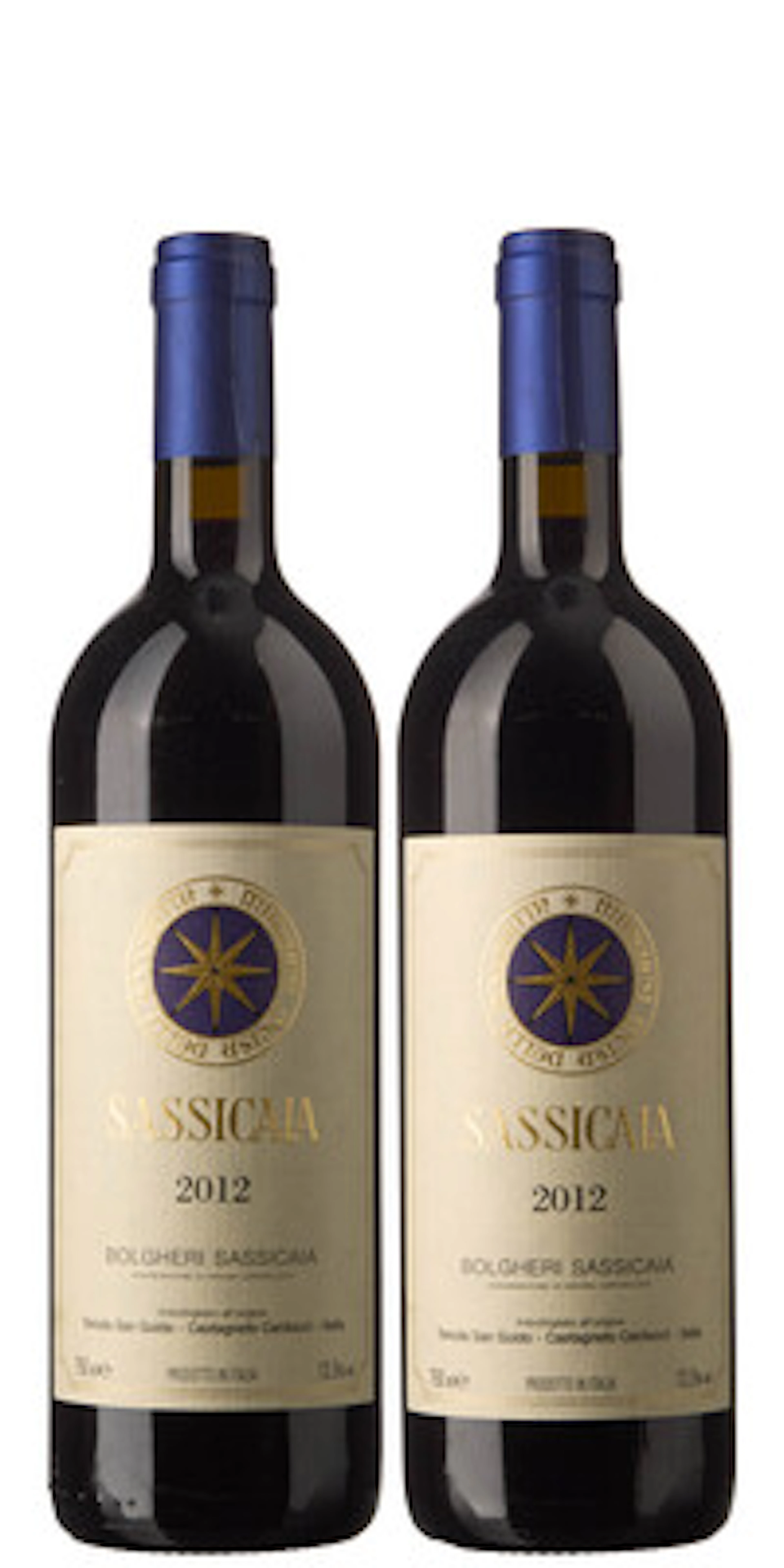 2 x Sassicaia 2012, Tenuta San Guido