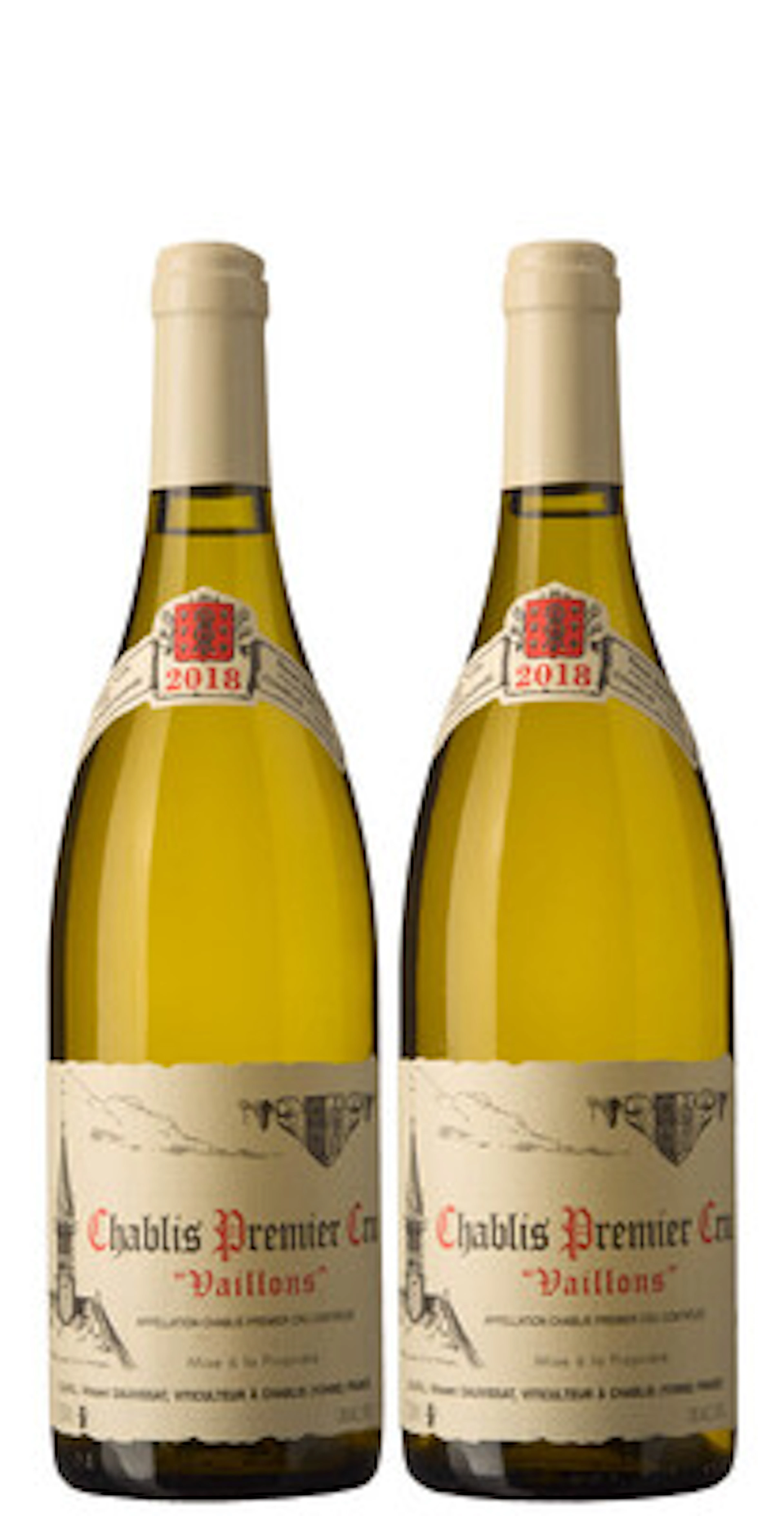 2 x Chablis 1er Cru Vaillons 2018, Vincent Dauvissat