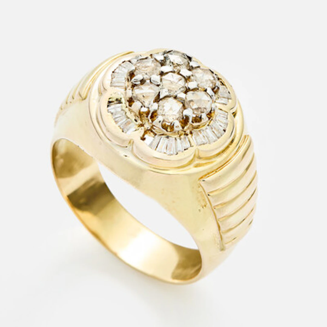 Ring med diamanter