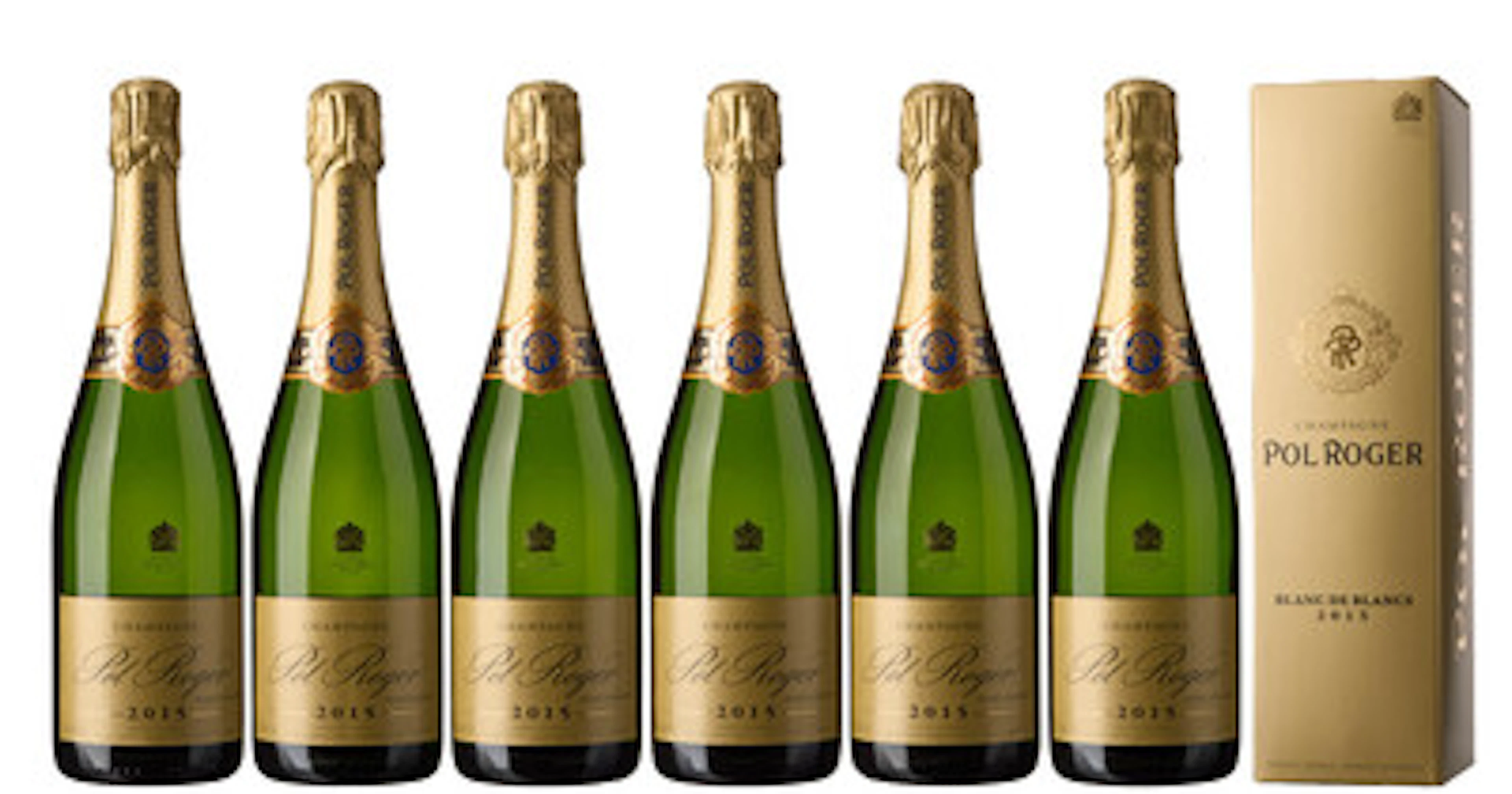 6 x Champagne Blanc de Blancs Brut 2015, Pol Roger (OCB)