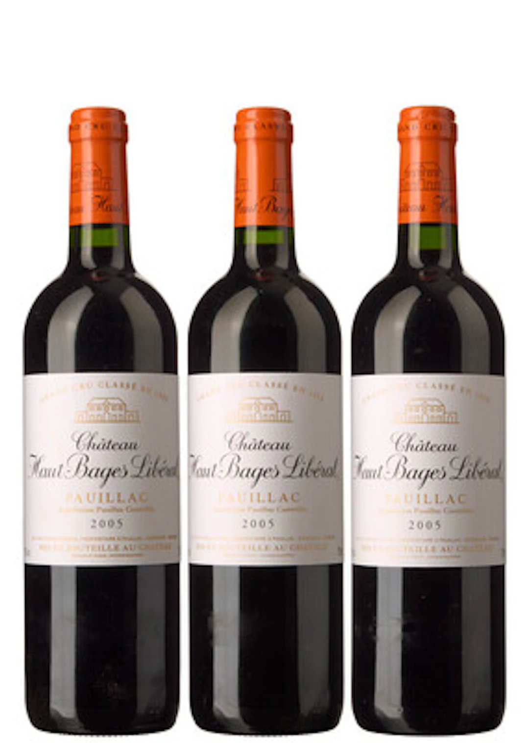 3 x Chateau Haut Bages Liberal 2005