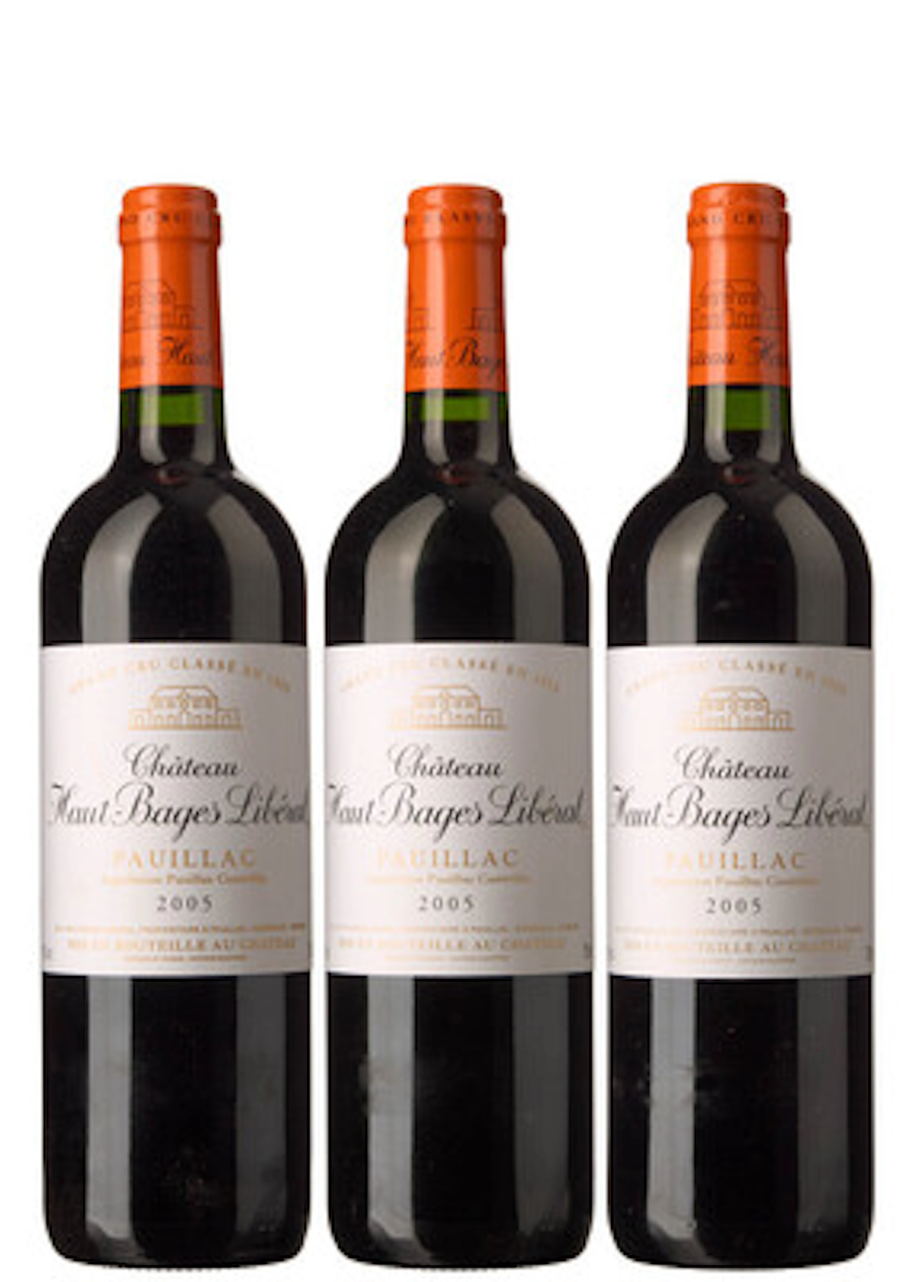 3 x Chateau Haut Bages Liberal 2005