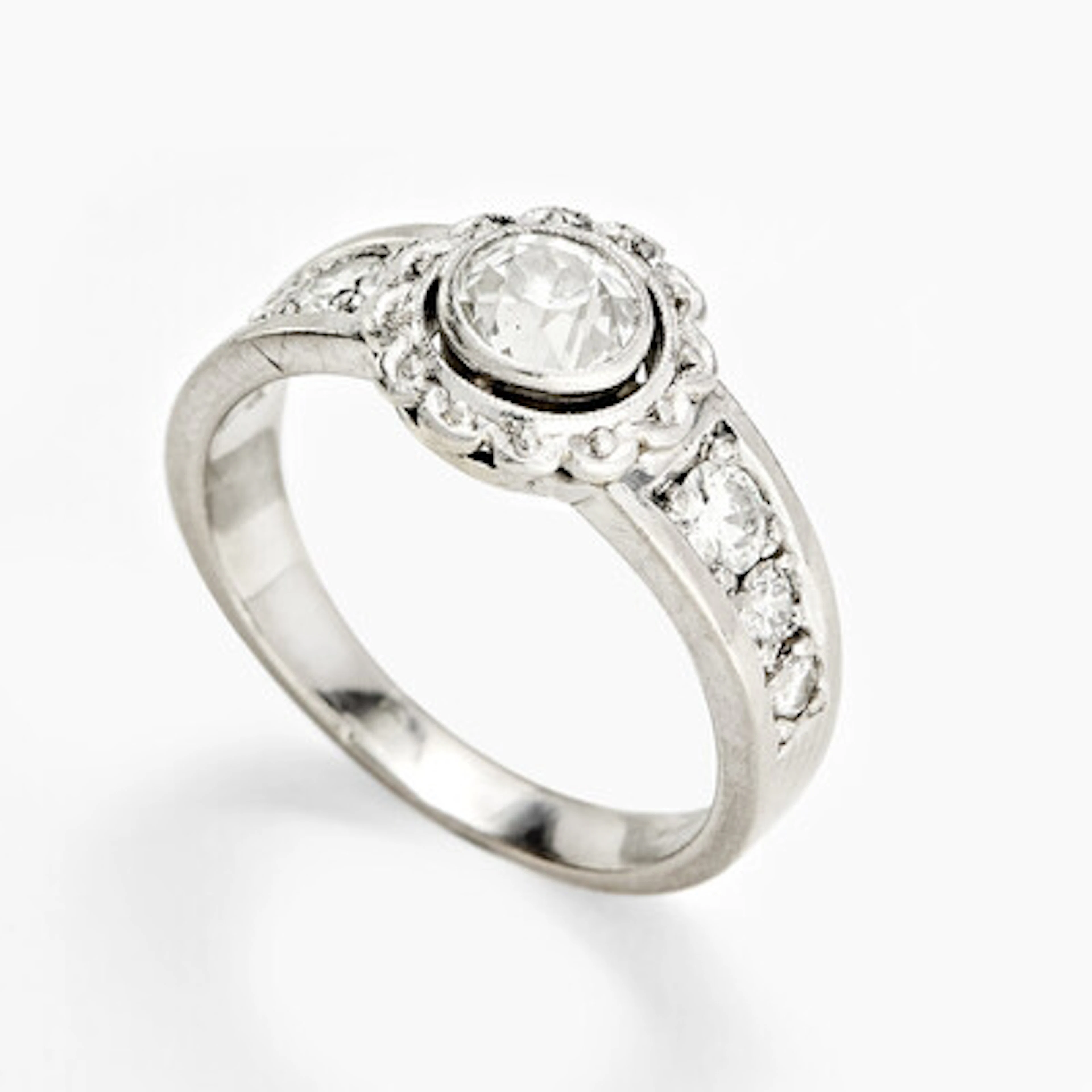 Ring med diamanter