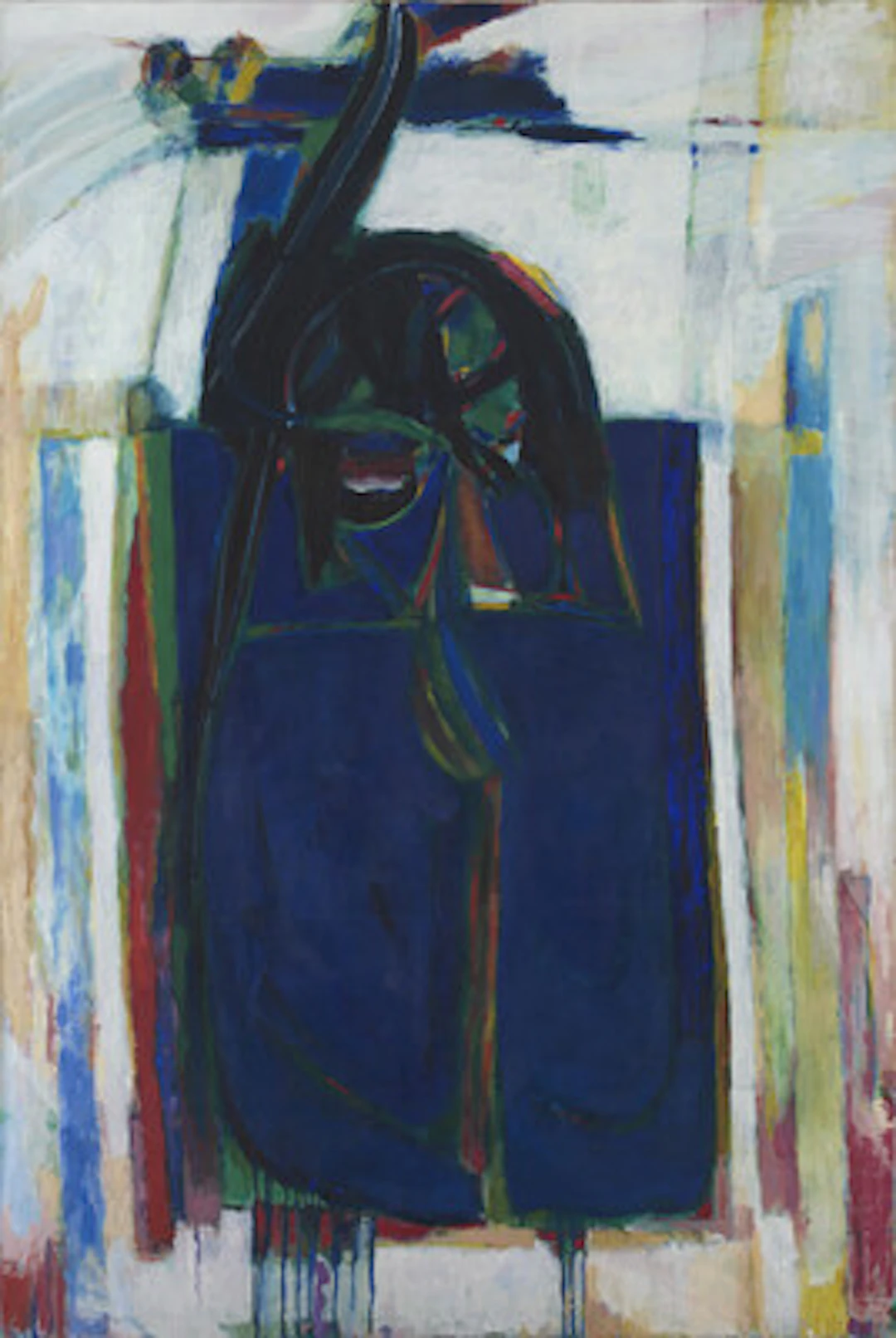 "Hjelmen" 1966 Olje på lerret, 180 x 120 cm Signert nede til høyre: JJ