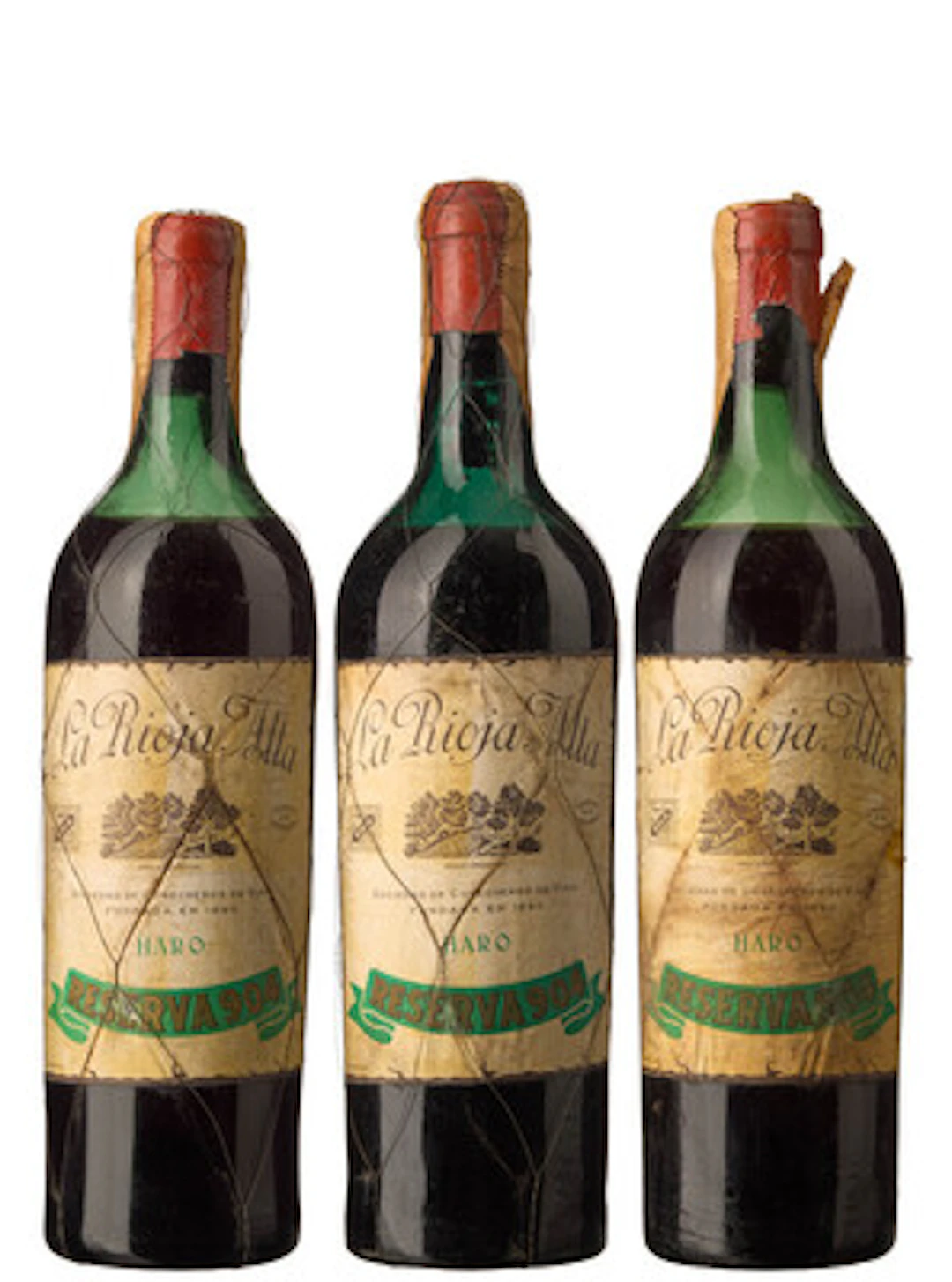 3 x Rioja Reserva 904 (antatt 1930-1950-tallet), La Rioja Alta